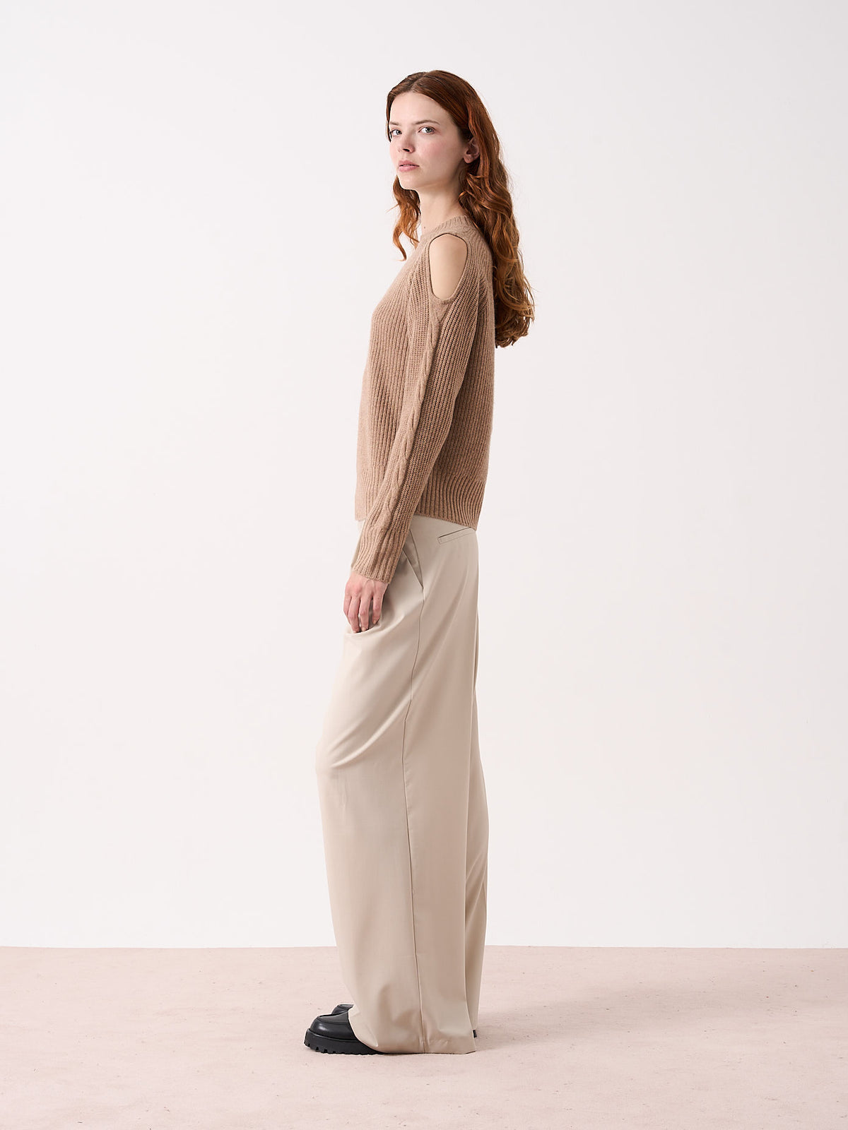 keelin - Yak and cashmere sweater - peanut butter