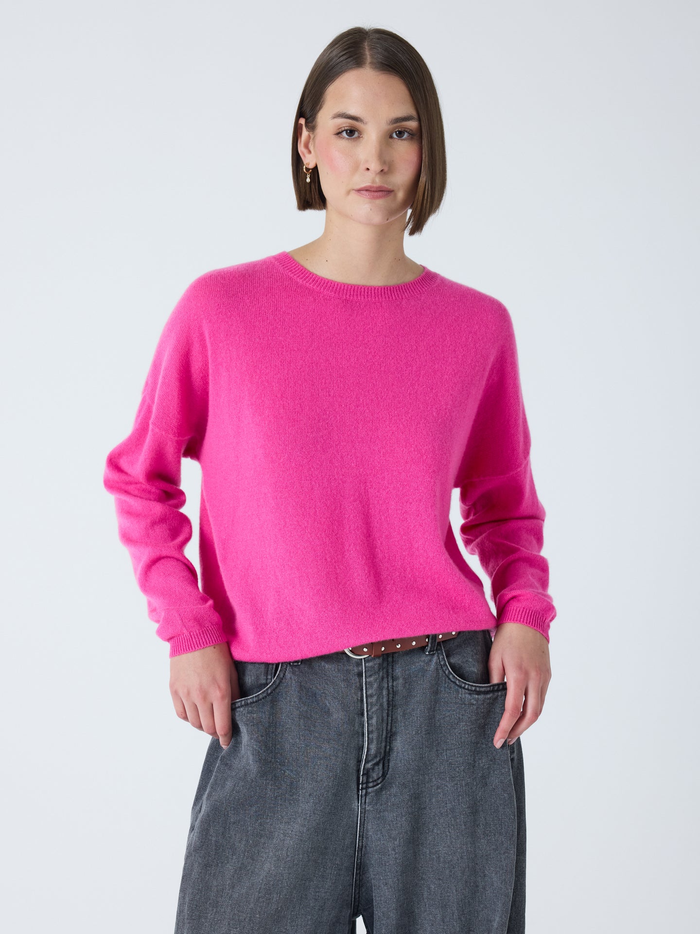 kaira - Pull col rond 100% cachemire - bougainvilliea