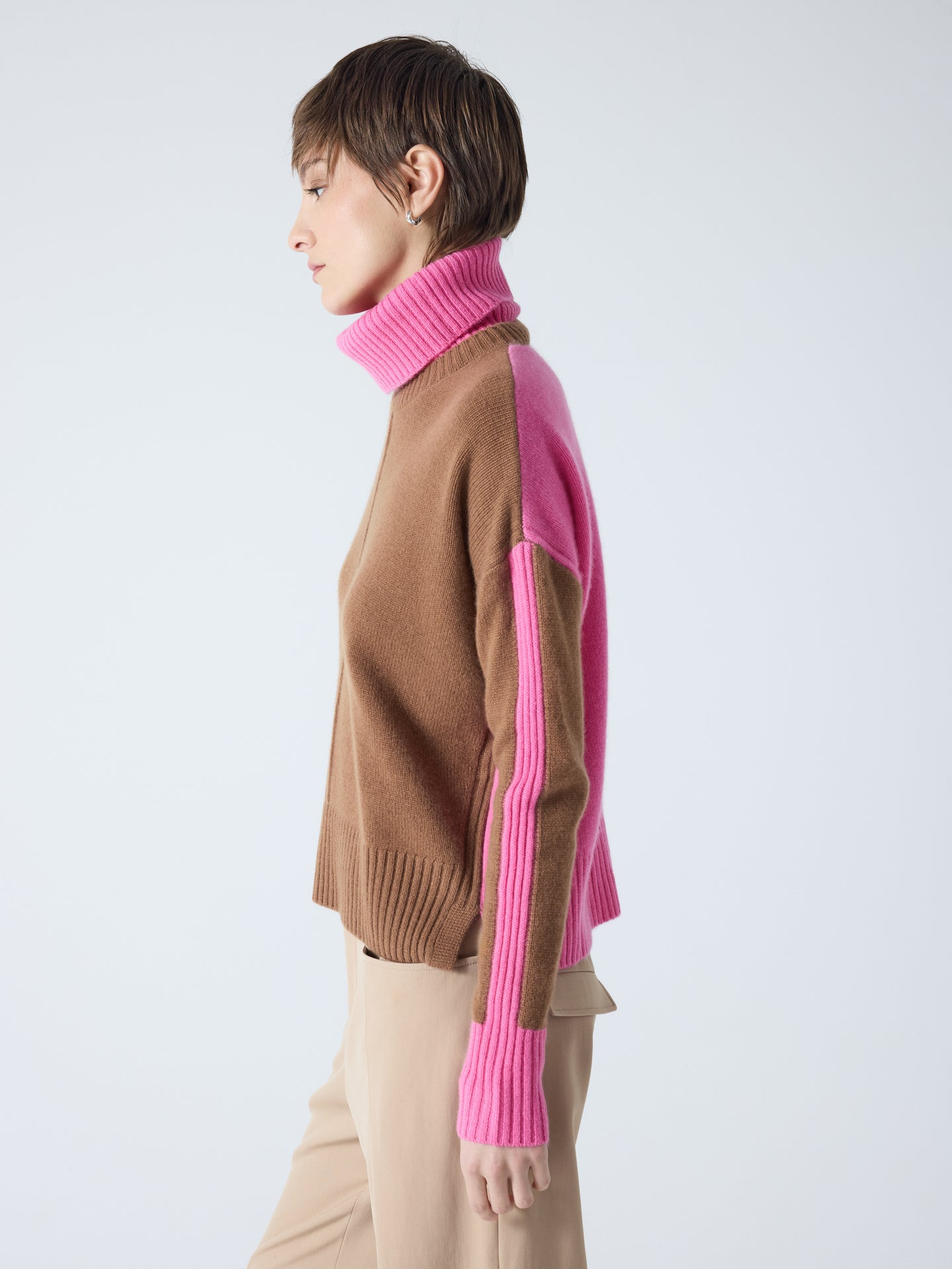 pull candace - cachemire 4 fils - mocha