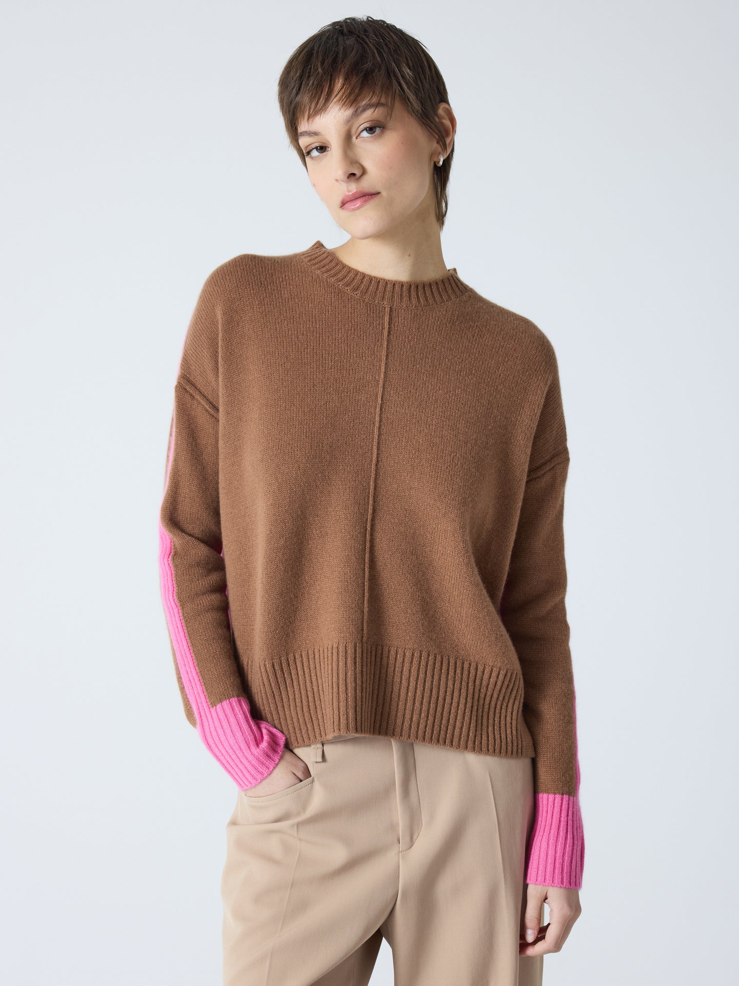 Candace - Abnehmbarer Rollkragenpullover - mocha