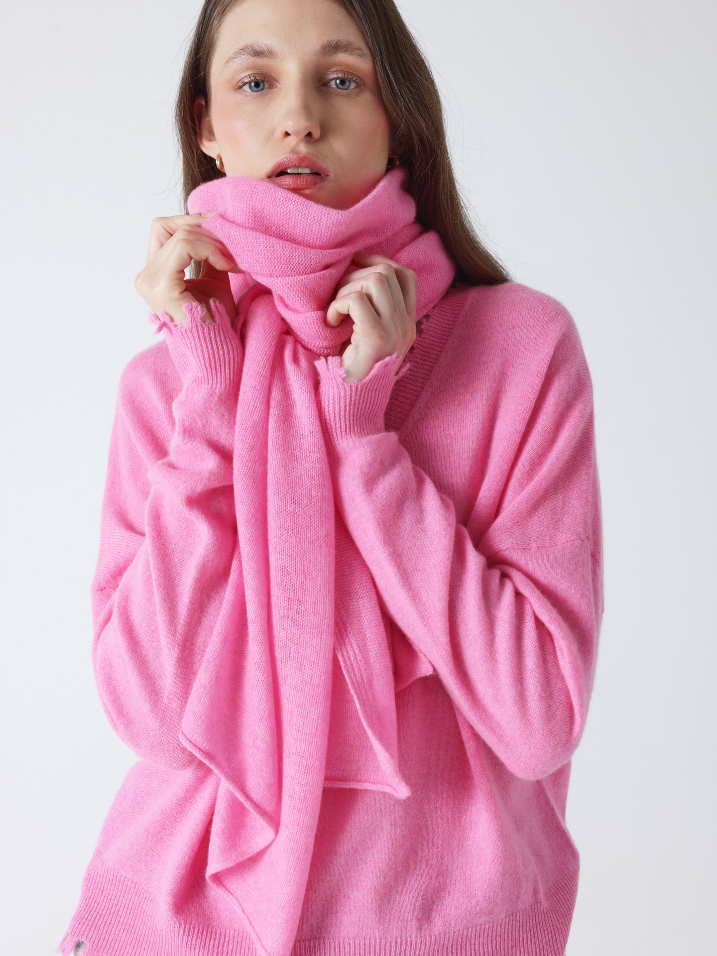 infinity - Écharpe 100% cachemire - candy