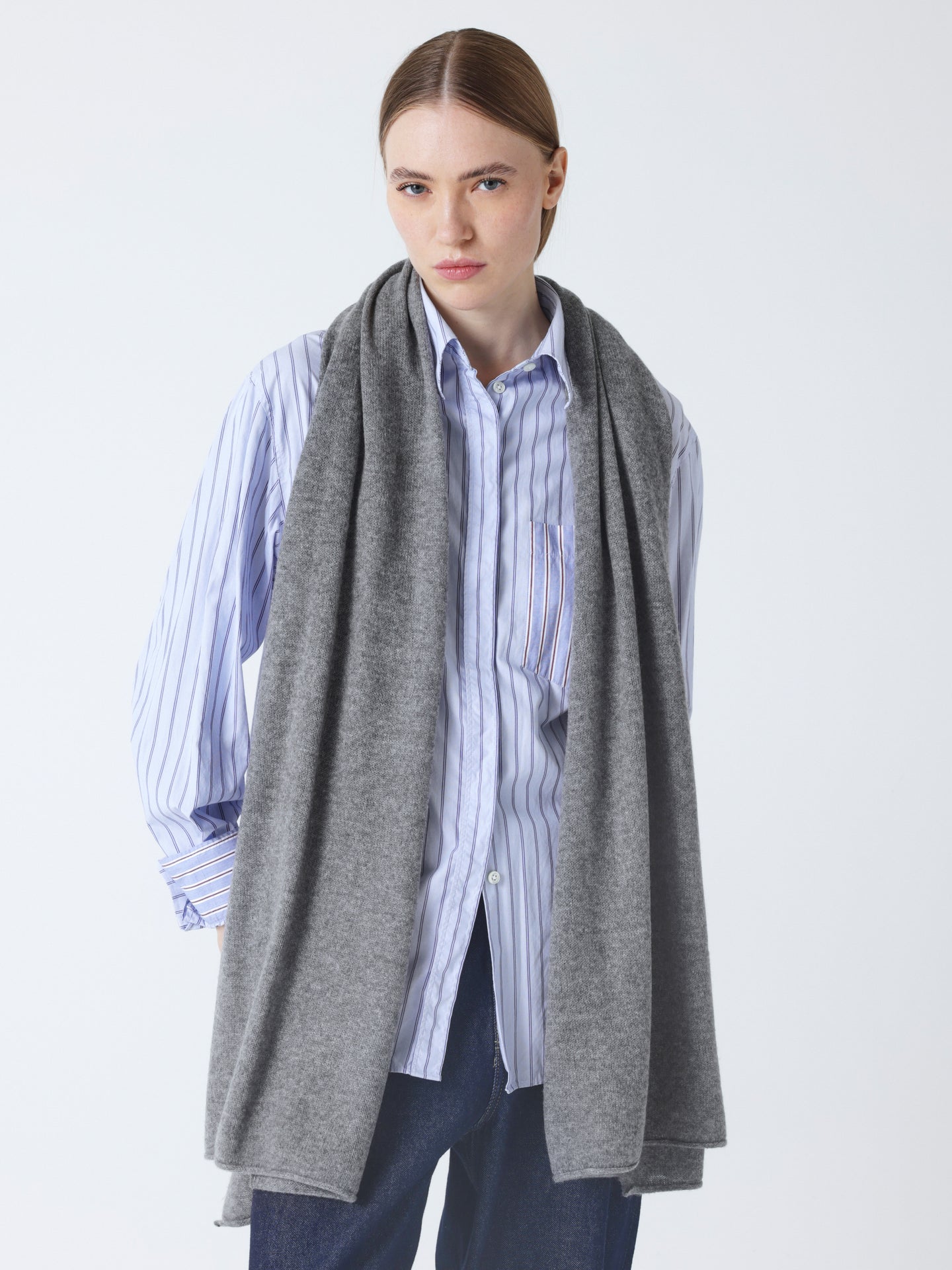 sciarpa infinity - cashmere - grigio scuro mélange