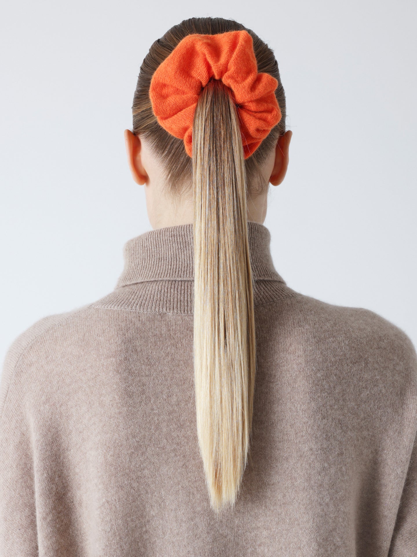 sterenn - 100 % Kaschmir-Haargummi - orange neon