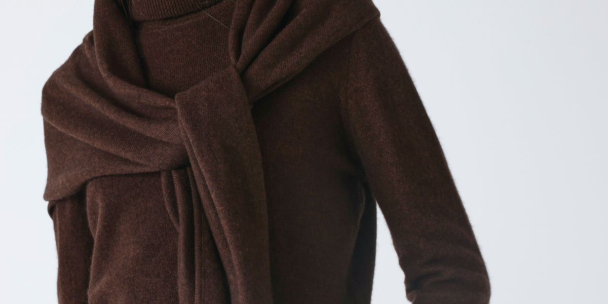 Écharpe triangle 100% cachemire