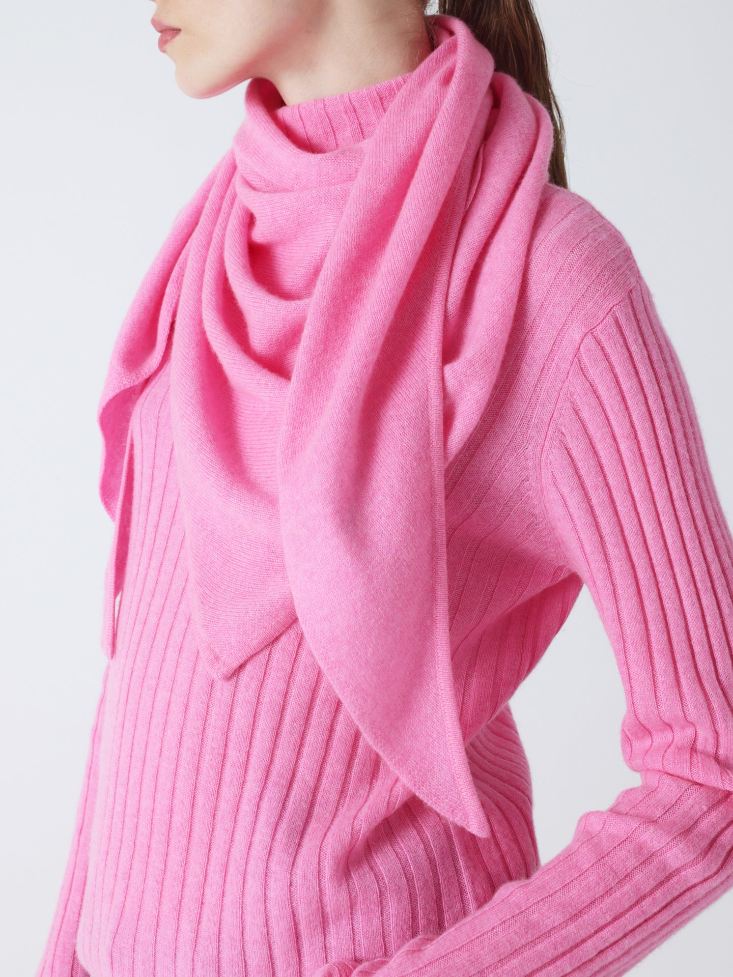 Gladys - Schal aus 100 % Kaschmir - candy