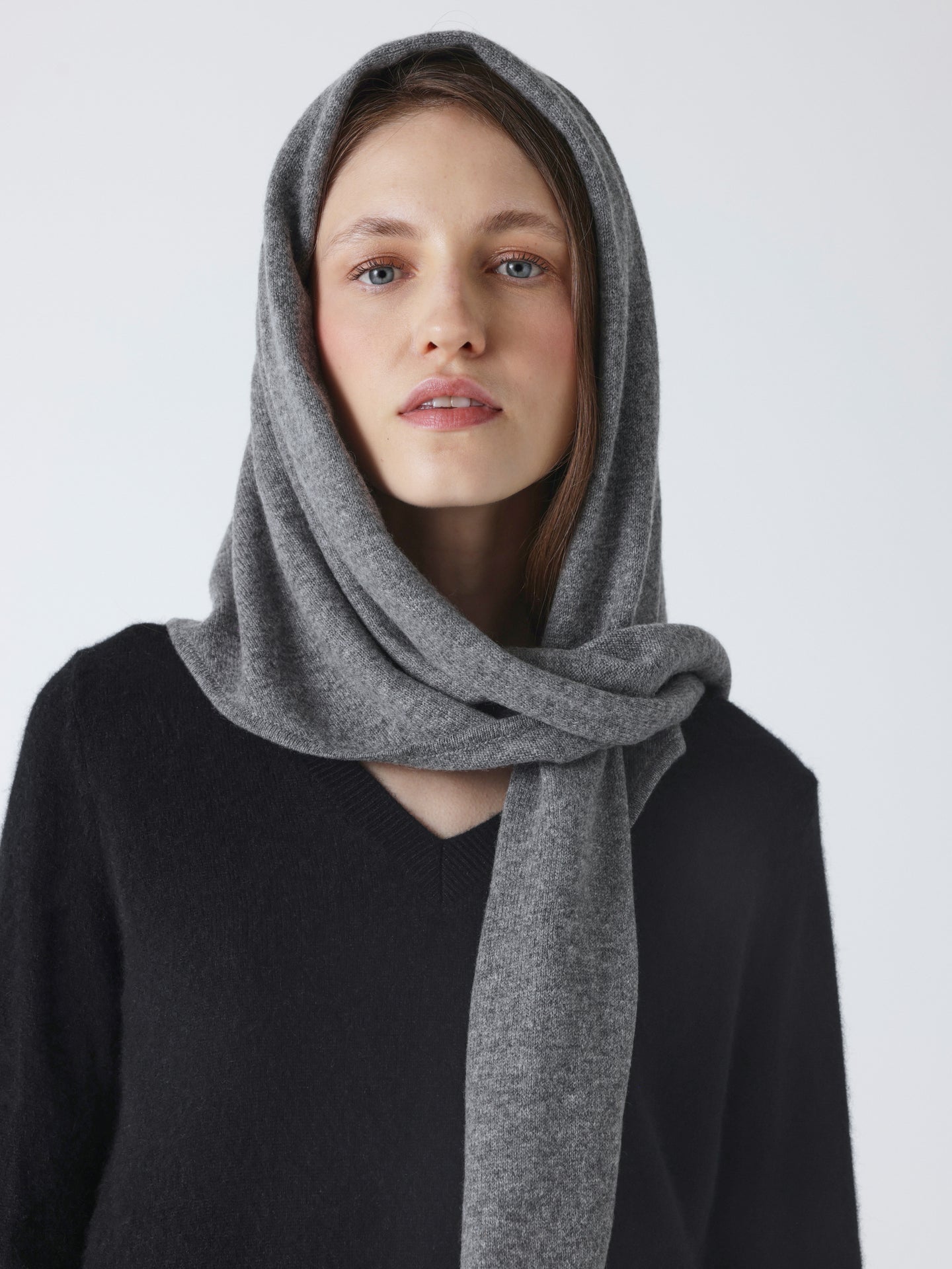 gladys - Écharpe 100% cachemire - dark heather grey
