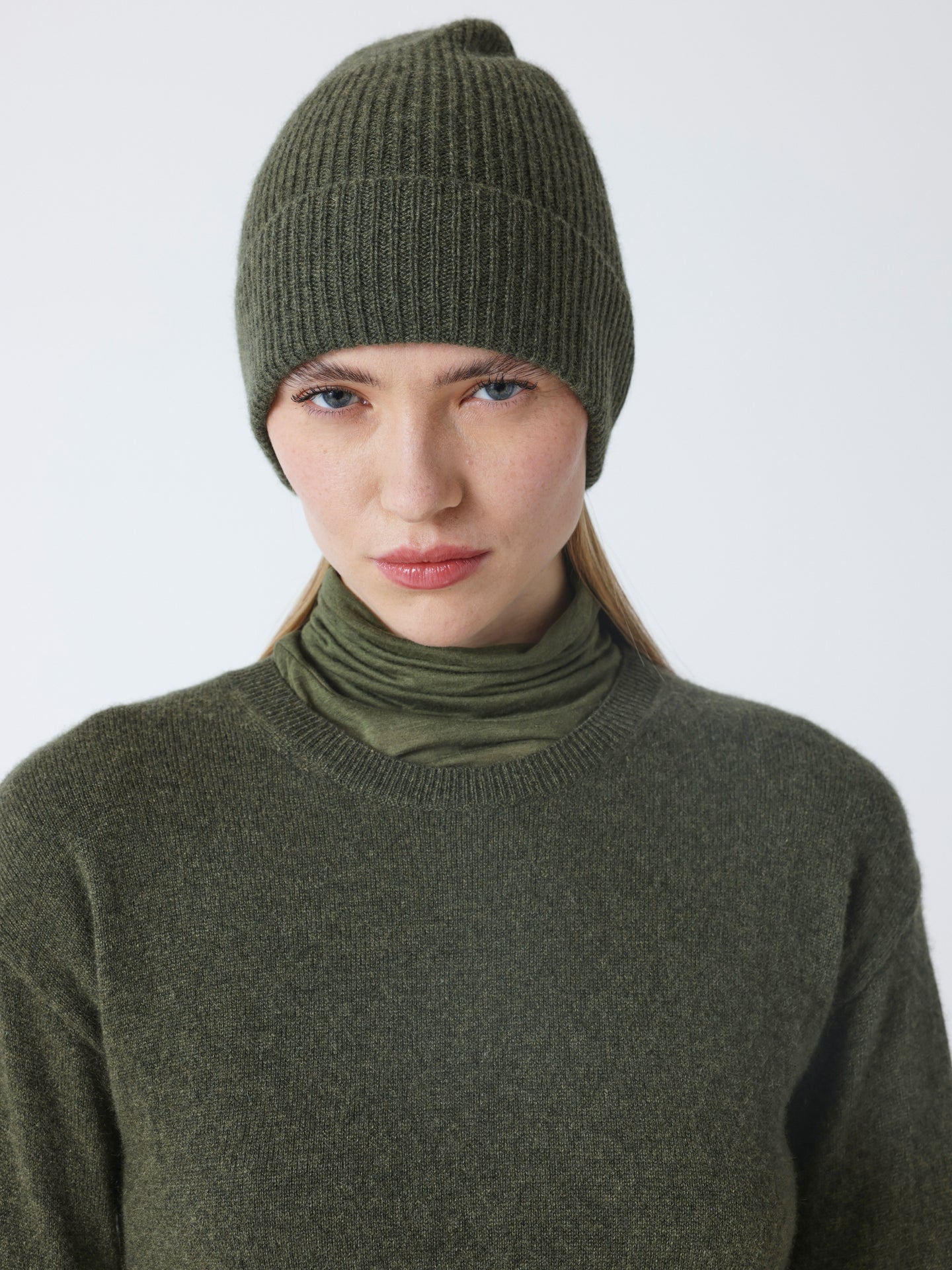 maeve - Bonnet 100% cachemire  - forest