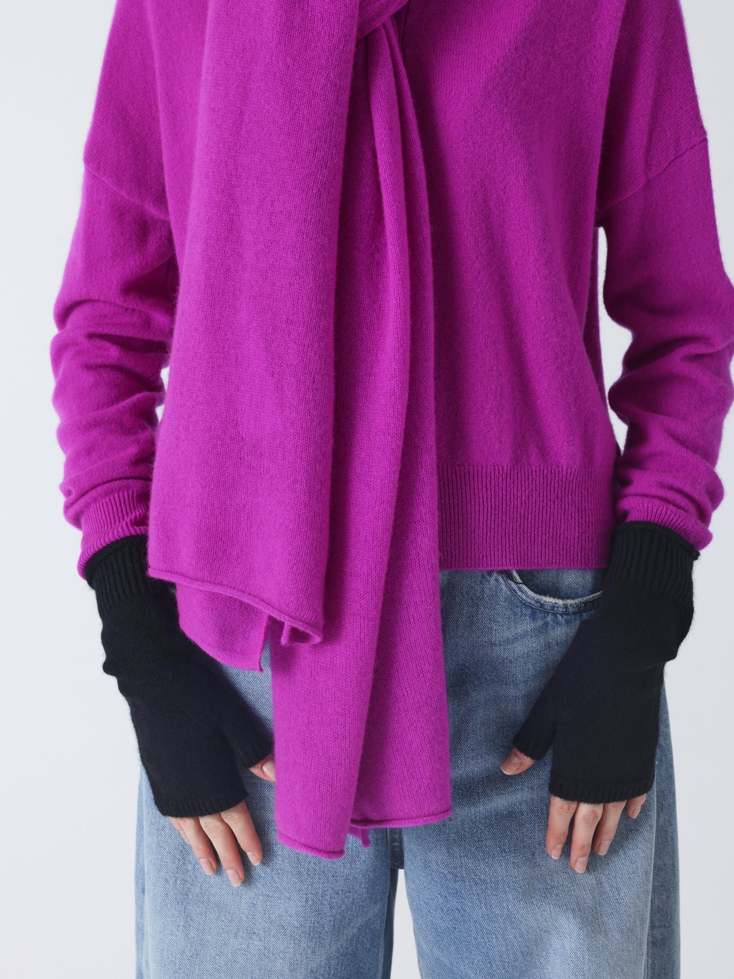 kilina - Mitaines 100% cachemire  - black