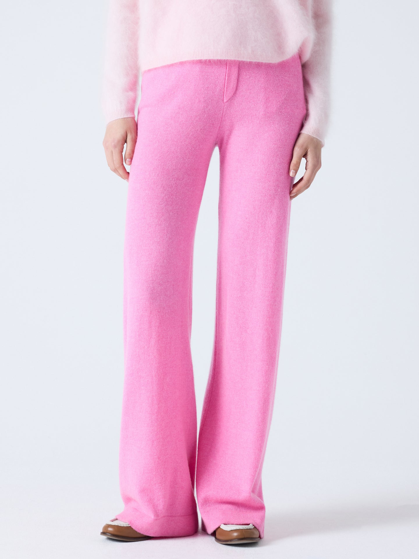 ambra - Pantalon 100% Cachemire - candy