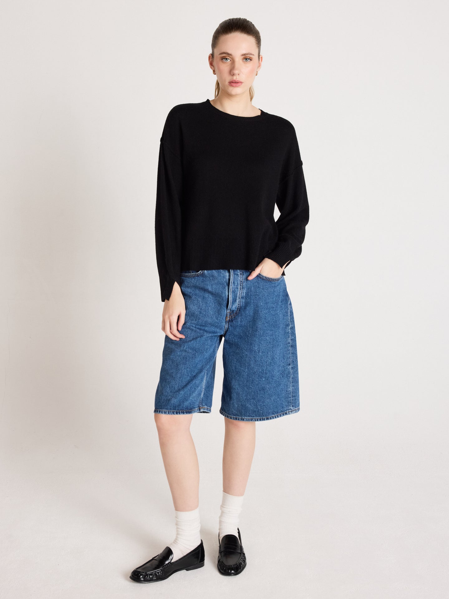 pullover caterina - Kaschmir - black