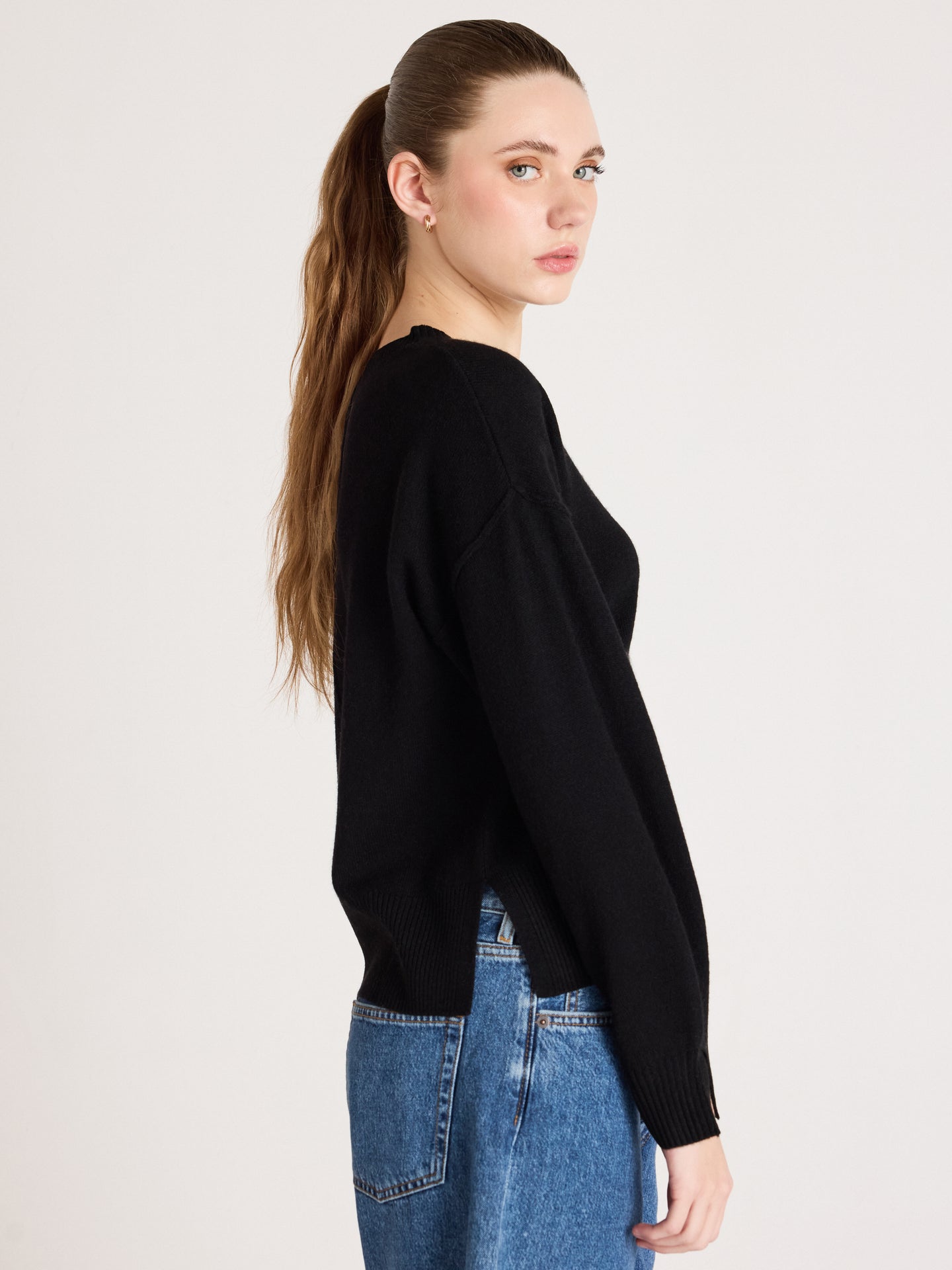 pullover caterina - Kaschmir - black