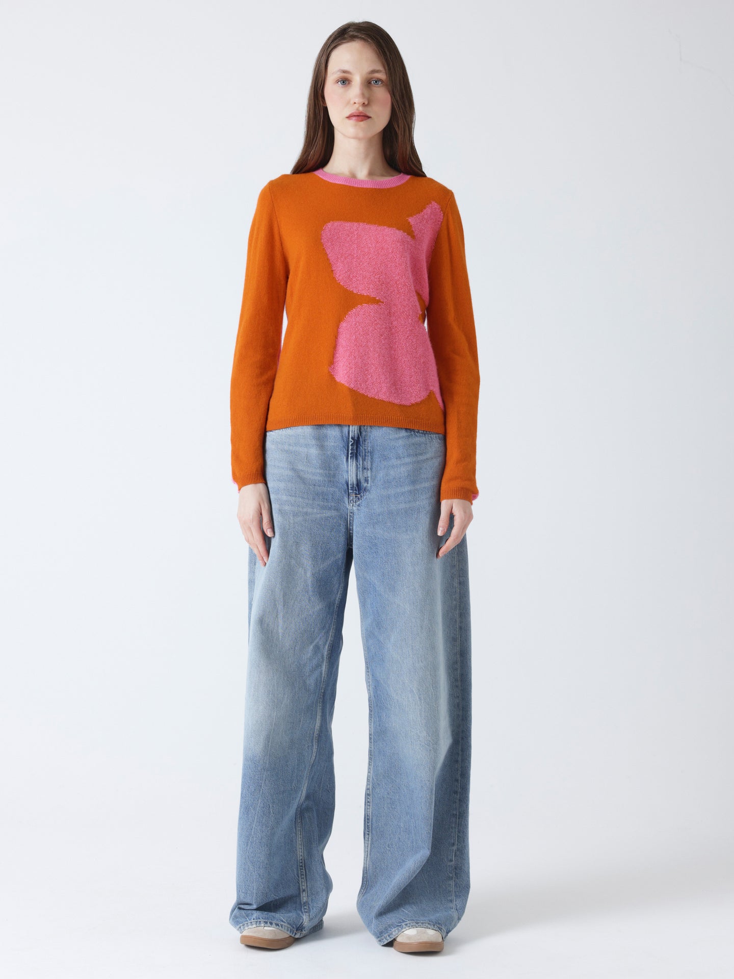 Viola - Kaschmirpullover mit Rundhalsausschnitt - candy