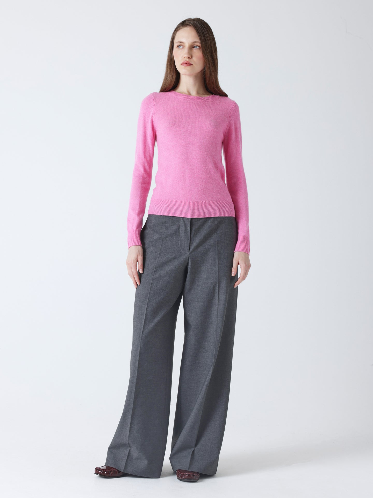 Catelina - Kaschmirpullover mit Rundhalsausschnitt - candy