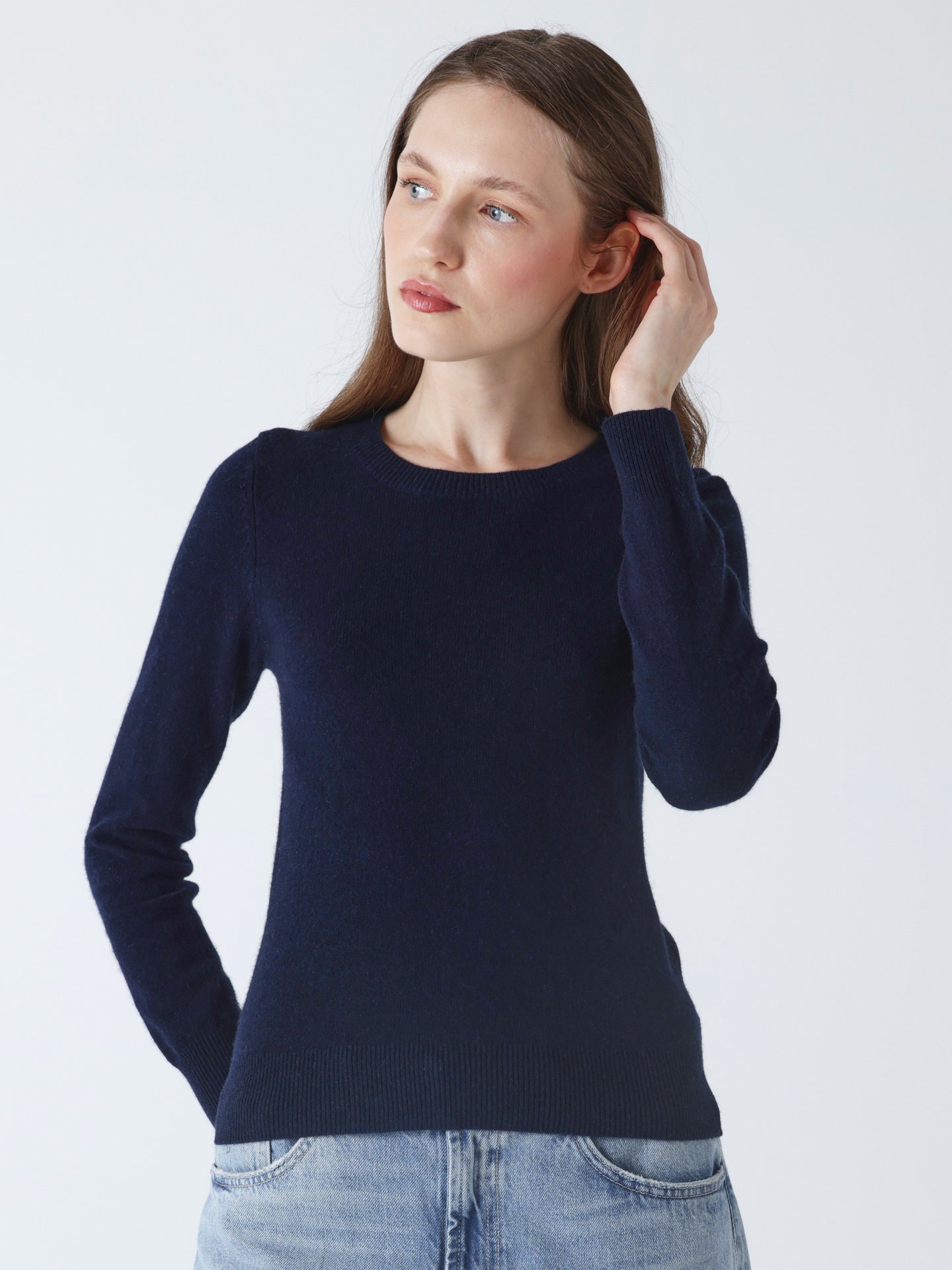 Catelina - Cashmere crew neck sweater - navy