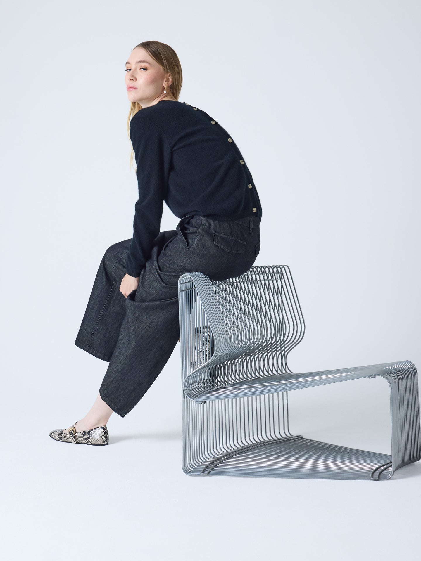 Maddelena - Strickjacke aus 100 % Kaschmir - black