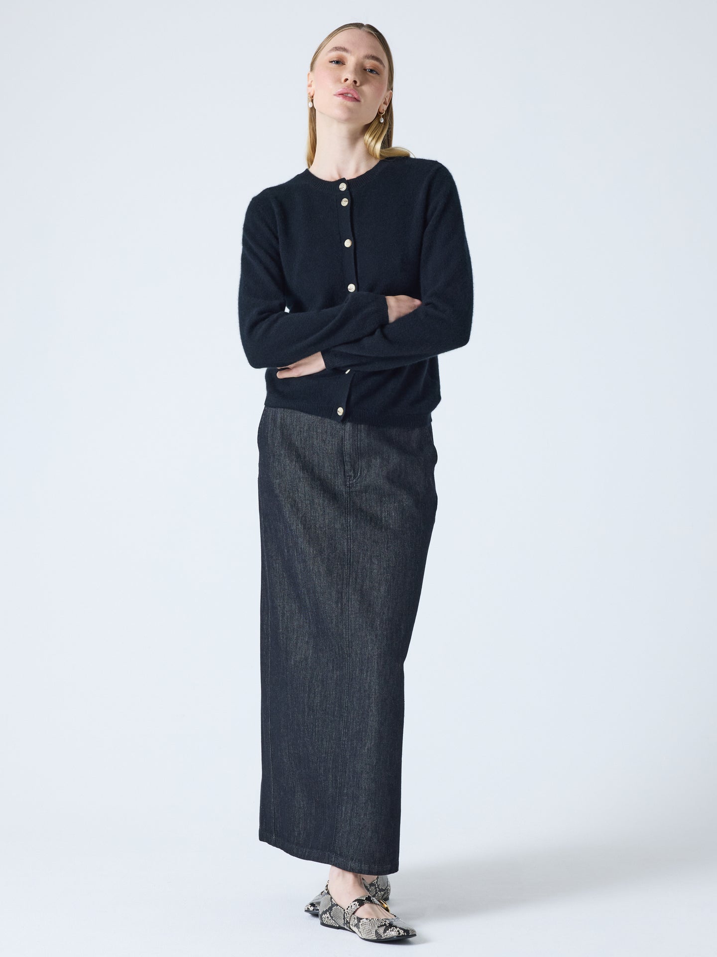 Maddelena - Strickjacke aus 100 % Kaschmir - black