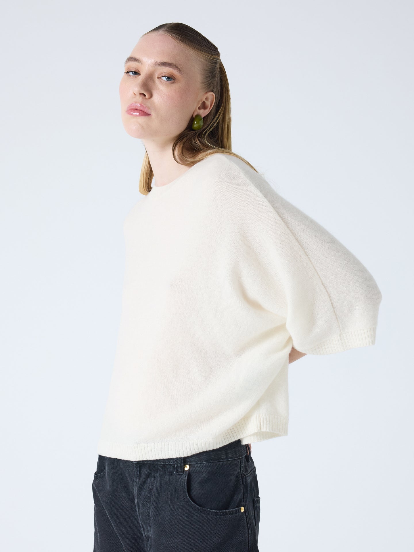 Bettina - Oversize-Kaschmirpullover - cream