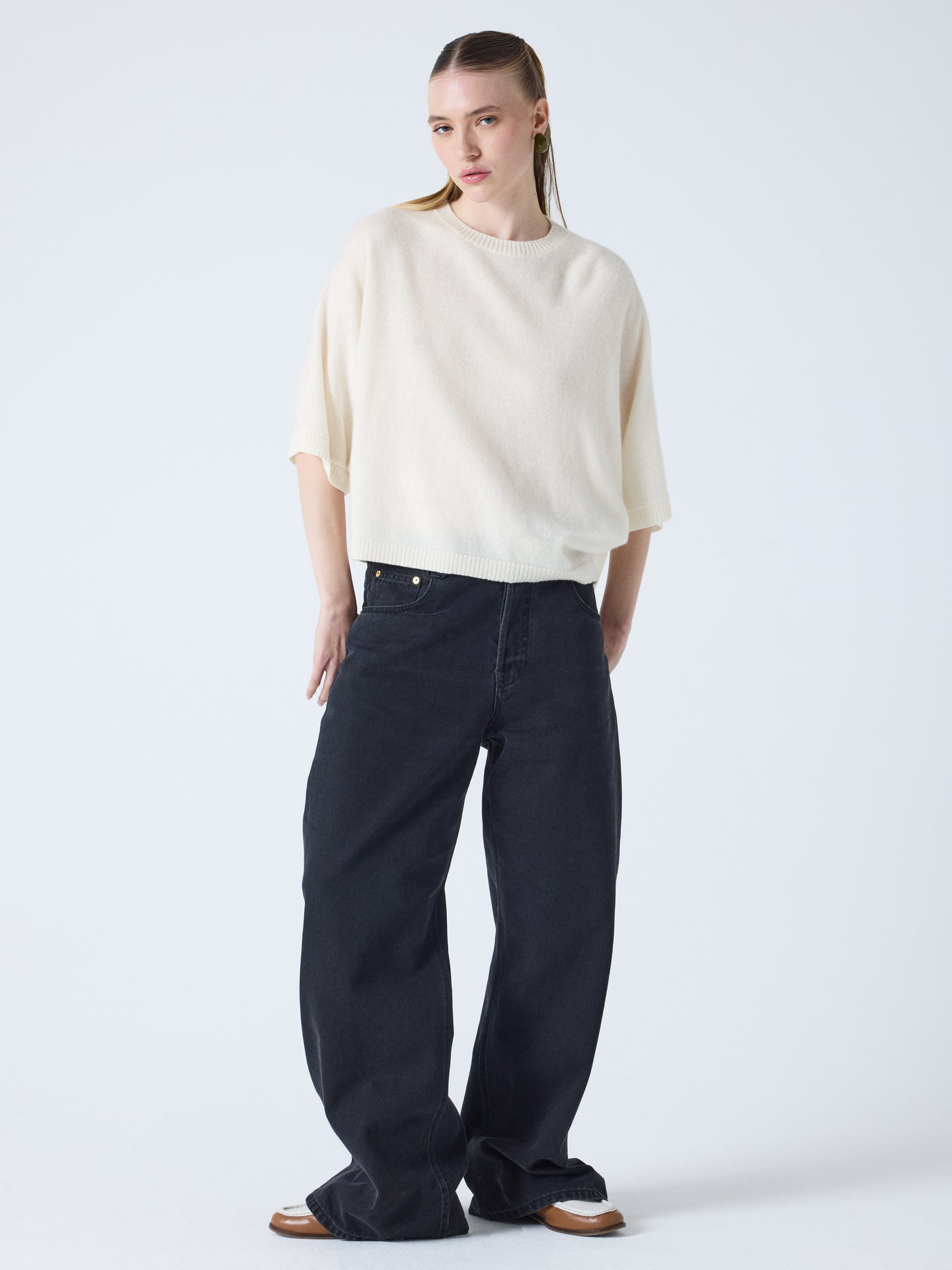 Bettina - Oversize-Kaschmirpullover - cream