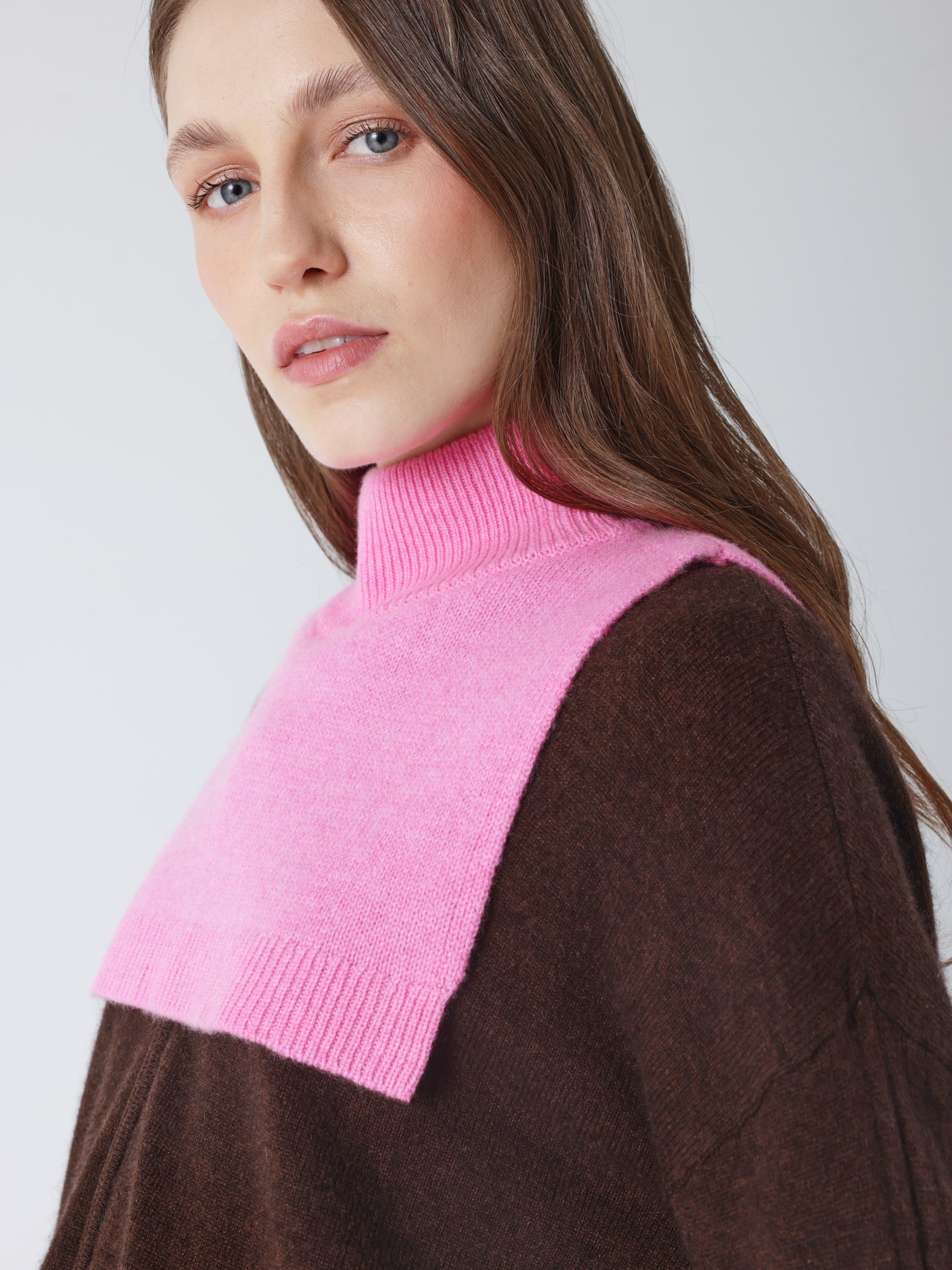 isaura - Col montant en cachemire - candy