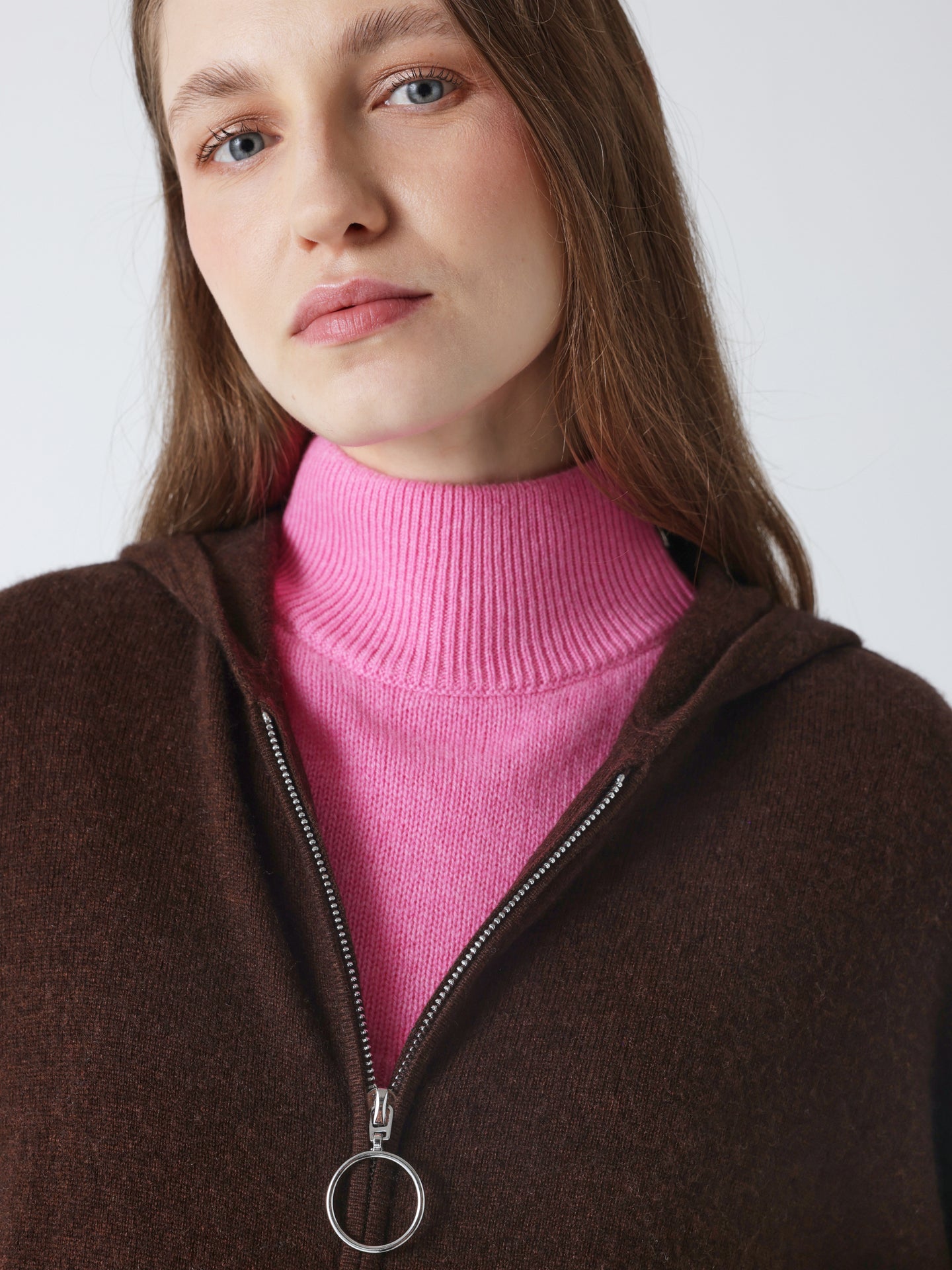 isaura - Col montant en cachemire - candy