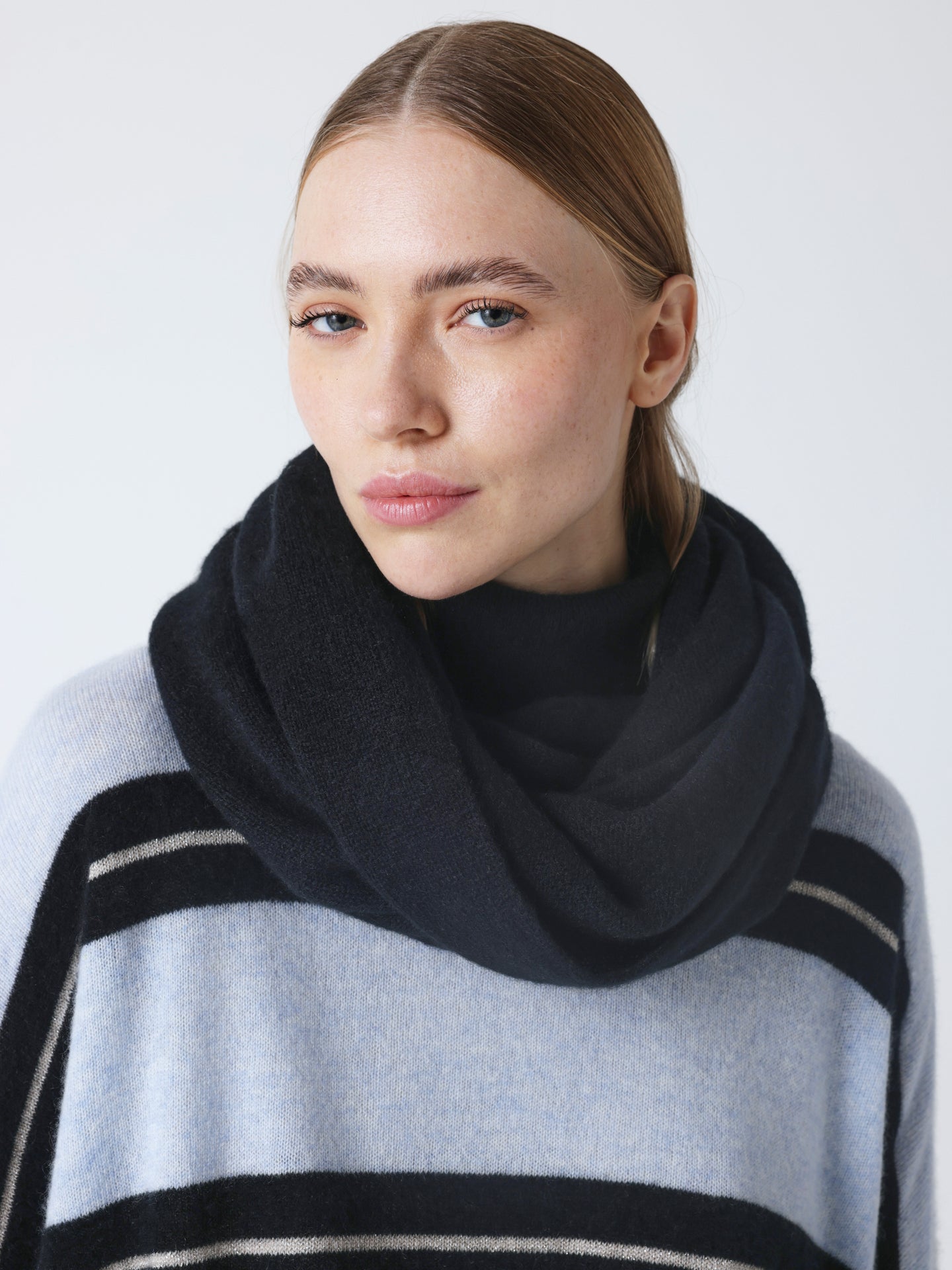 clorinda - Tour de cou 100% cachemire - black