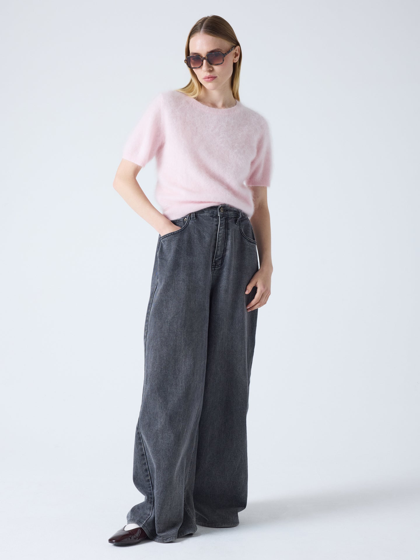 amaya - Pull en cachemire brossé - ice cream