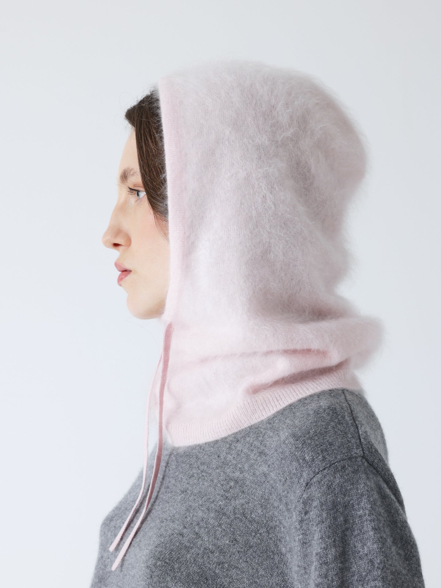 amada - Cagoule cachemire brossé - ice cream