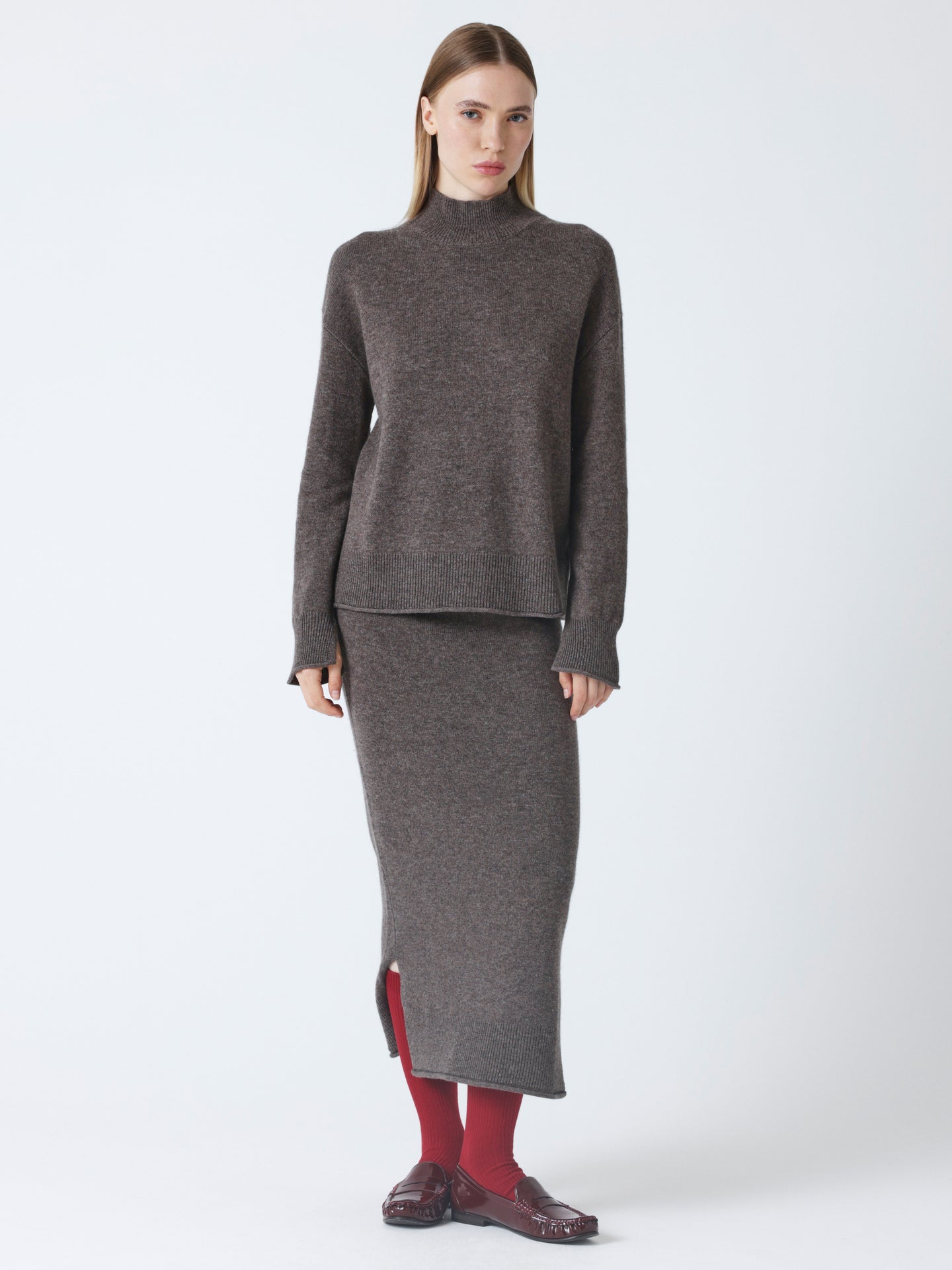 Zola - Wool and cashmere sweater - heather taupe