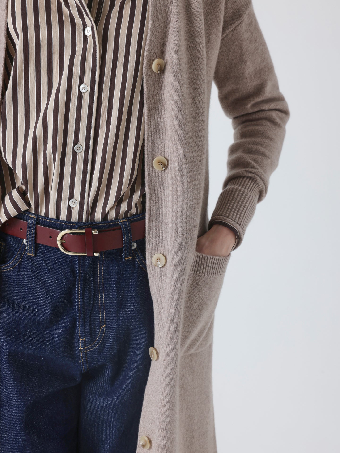 sabrina - Cardigan laine et cachemire - light heather beige