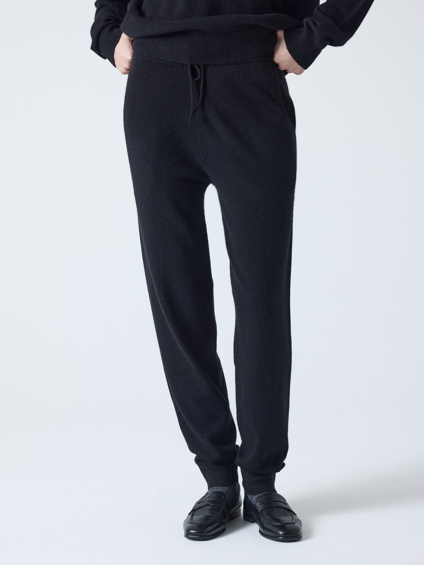 andrew - Jogging 100% cachemire - black