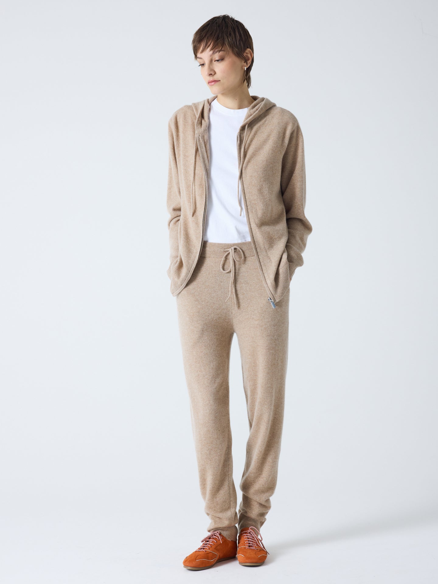 andrew - Jogging 100% cachemire - chestnut