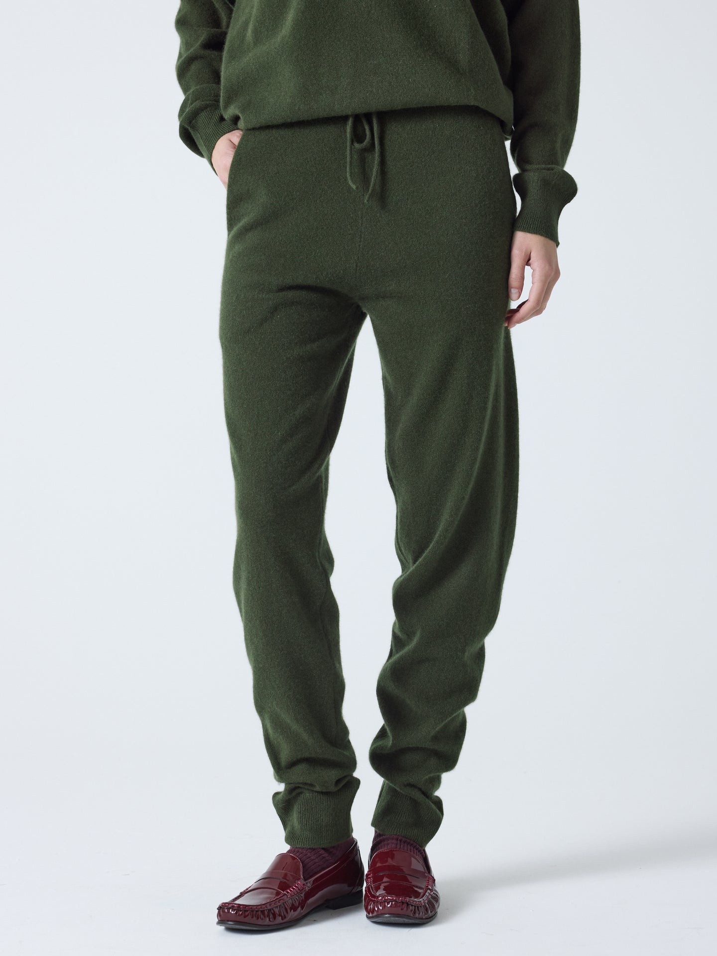 andrew - Jogging 100% cachemire - forest