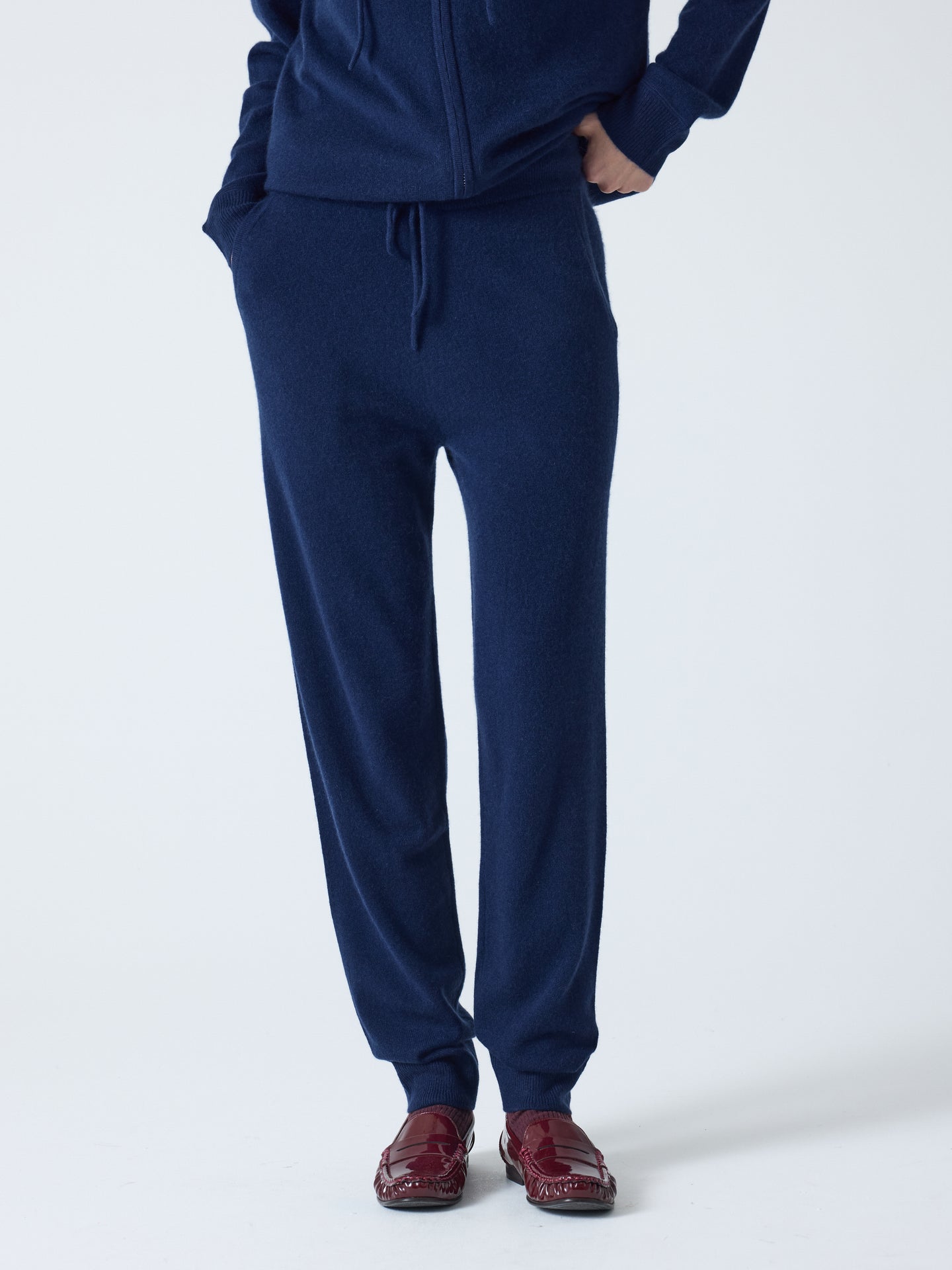 andrew - Jogging 100% cachemire - navy