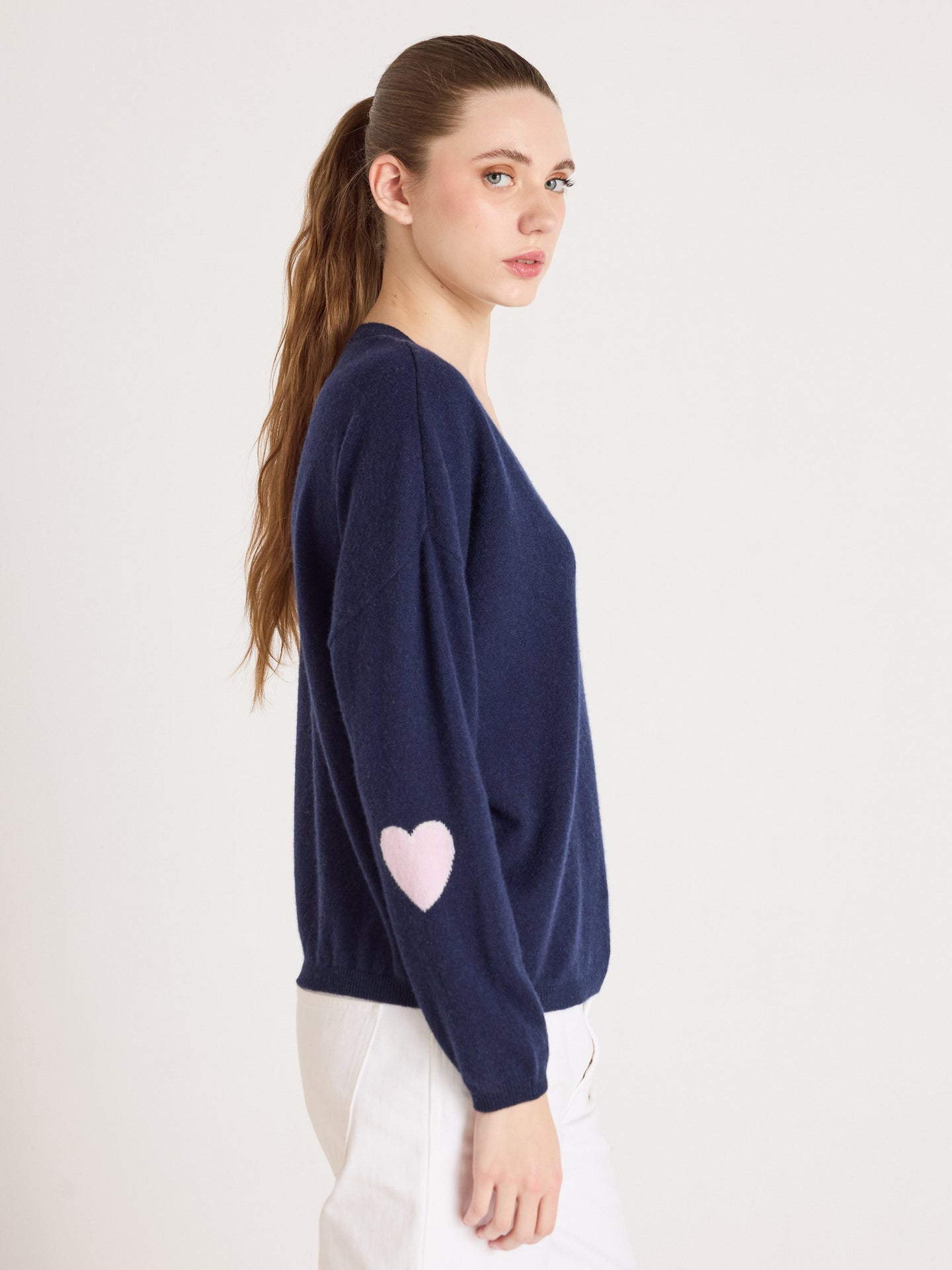 kennedy sweater - cashmere - navy