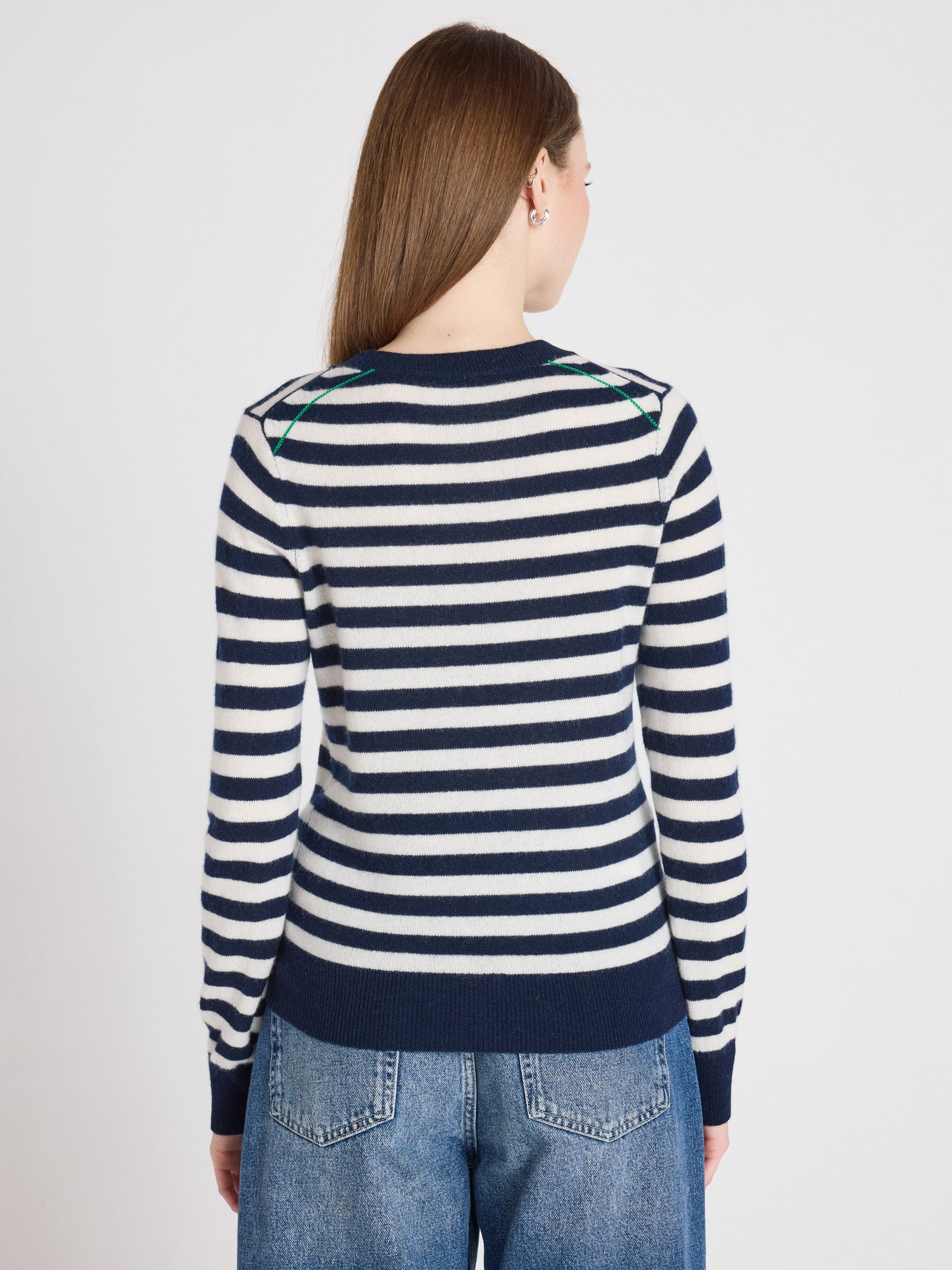 pull marinière marge - cachemire - navy
