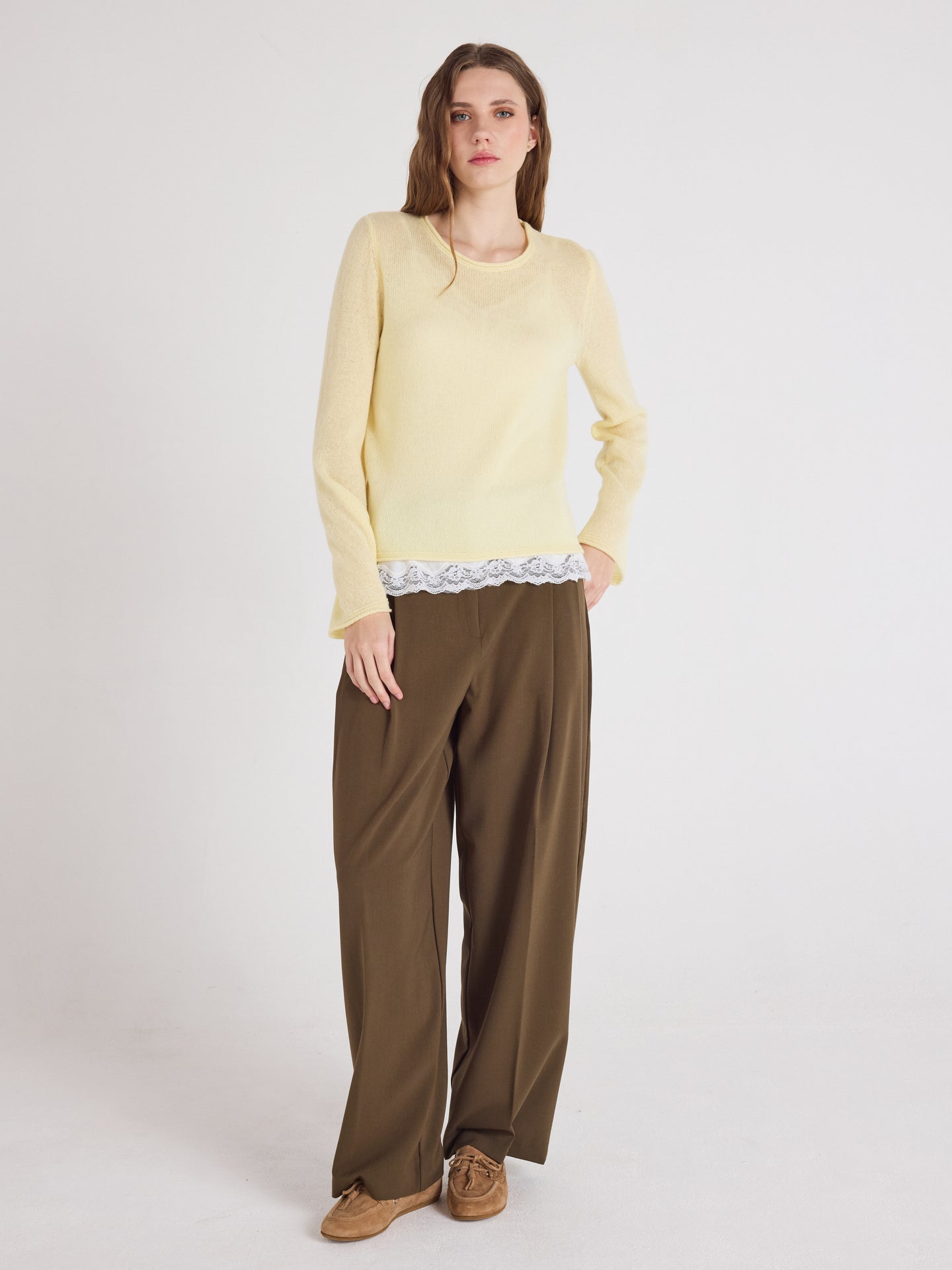 maggie - Pull cachemire - limelight