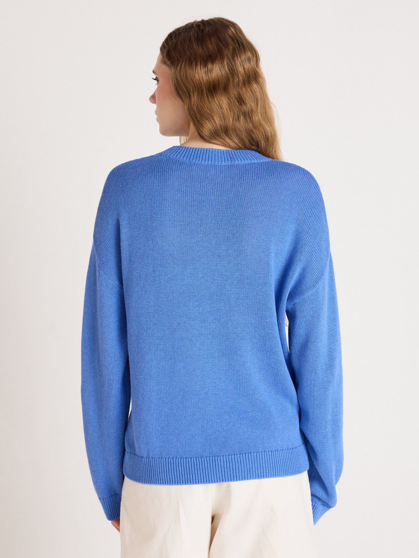 pull avery - coton cachemire - baby blue