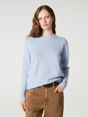 pull yasmine - Cachemire épais - sky
