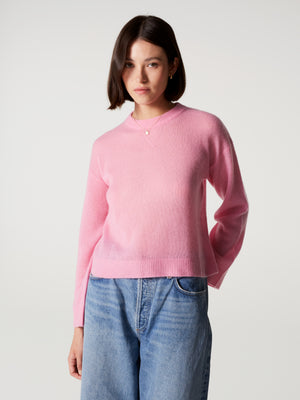alma jumper - light cashmere - pink