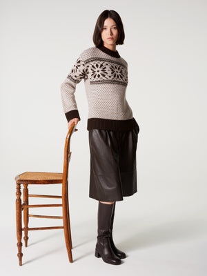 Agrippine jumper - Cashmere wool - wheat