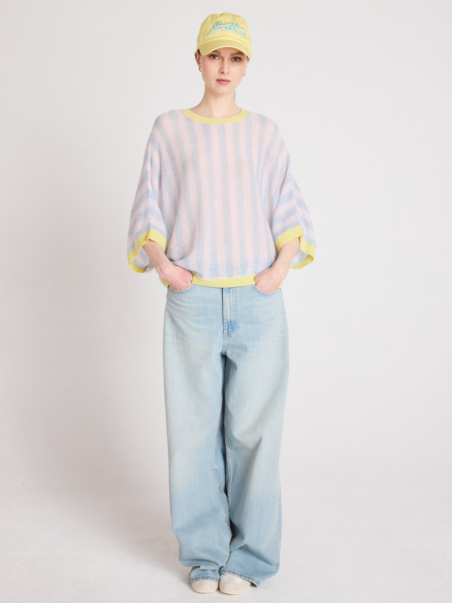 pull nettie - cachemire léger - sky