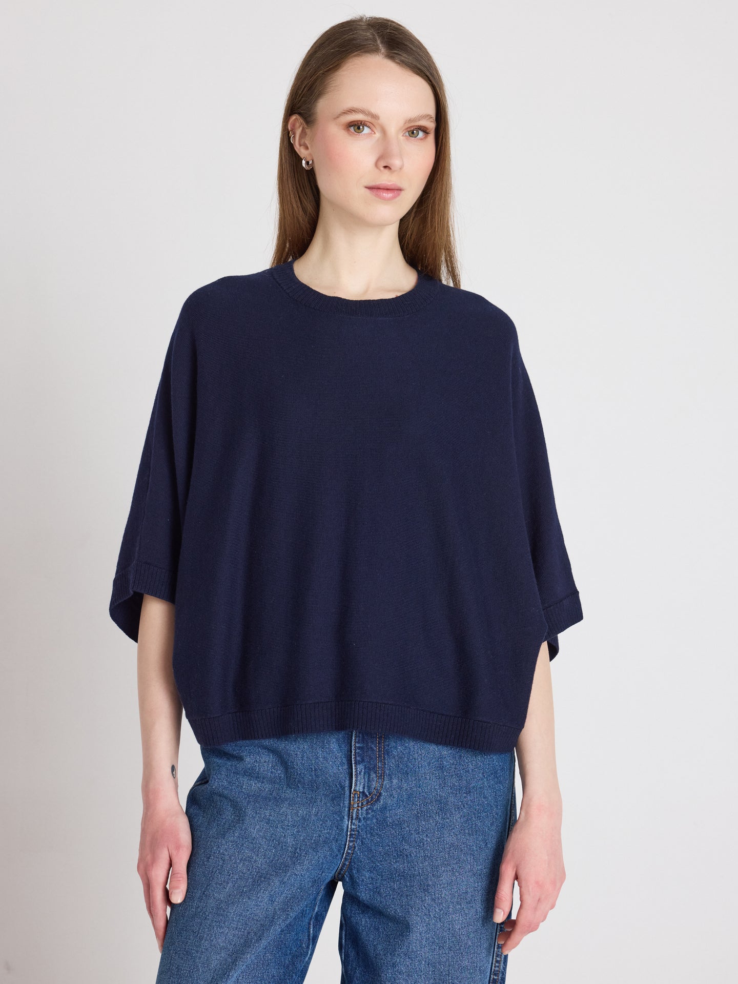 pull quinn - coton cachemire - navy