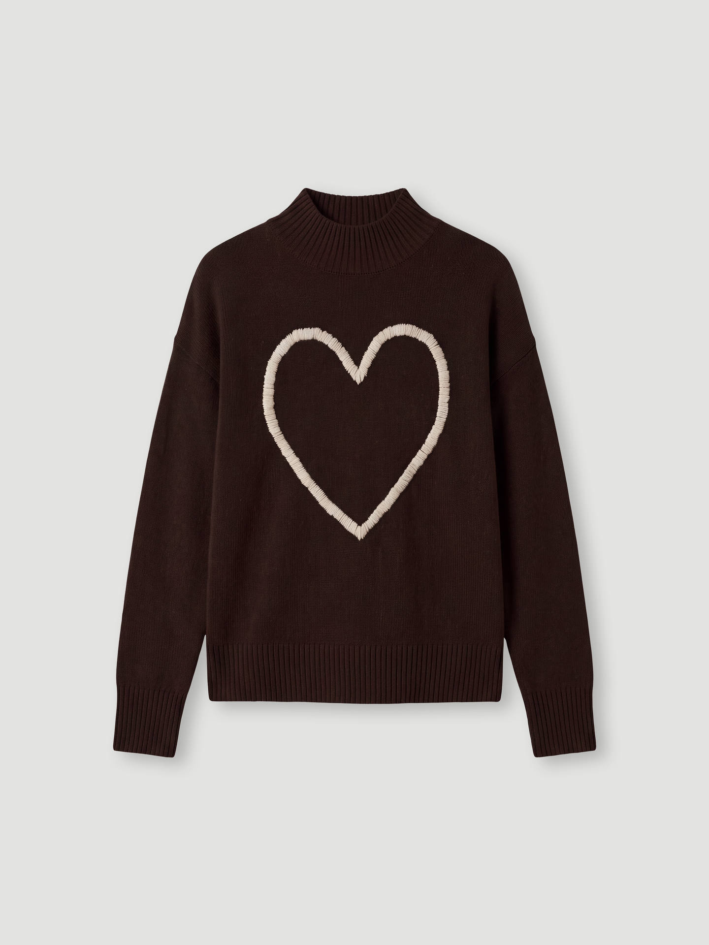 pull jill - Cachemire épais - dark brown