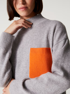 pull jillian - Cashmere spesso - ash
