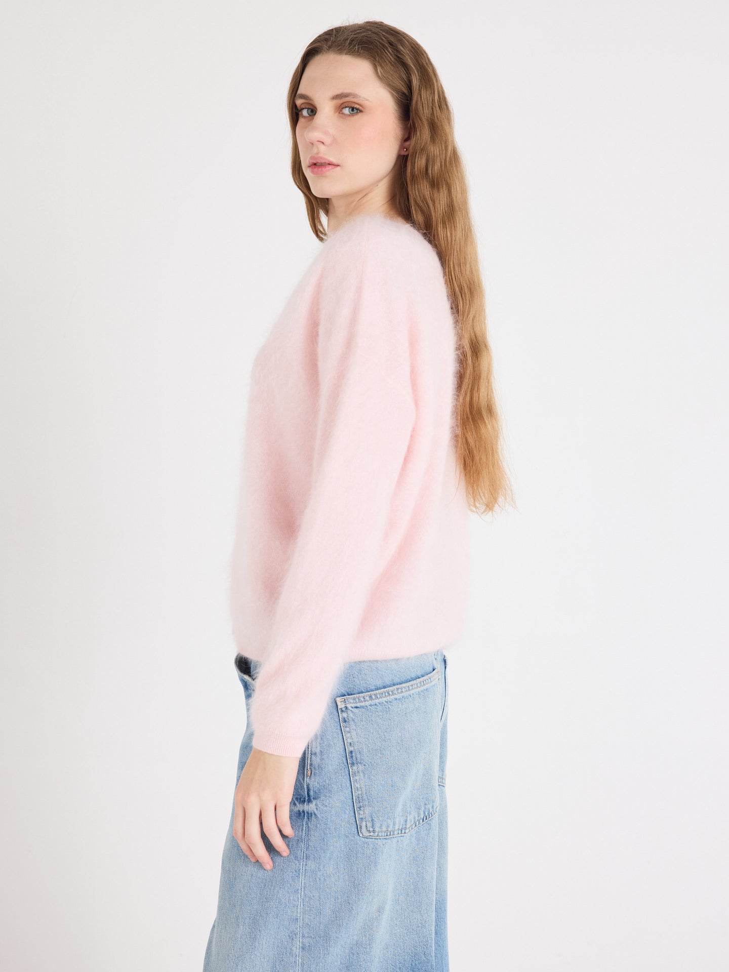 cardigan debora - cachemire brossé - ice cream