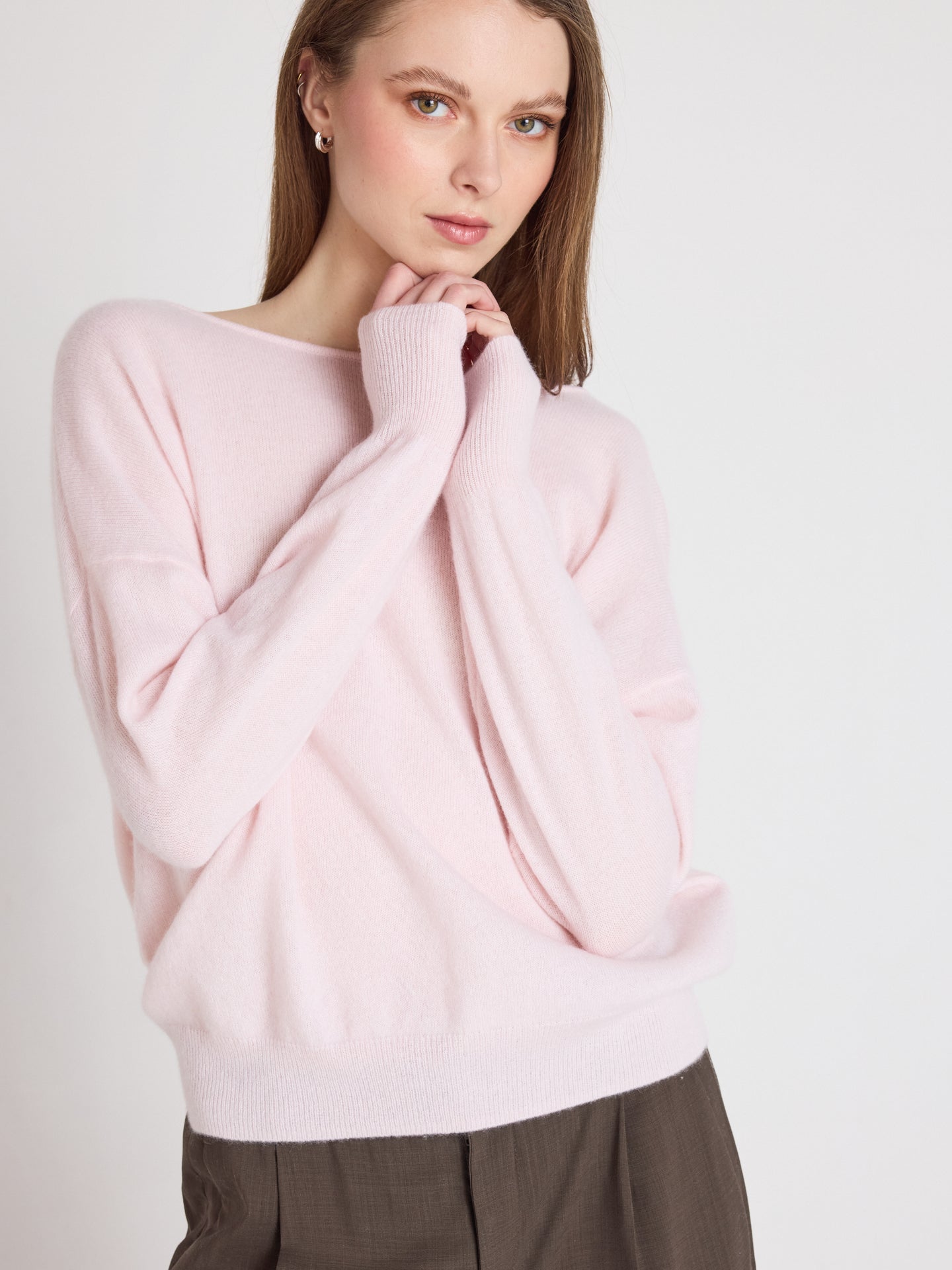 ivy - Neckholderpullover aus gebürstetem Kaschmir - ballerina
