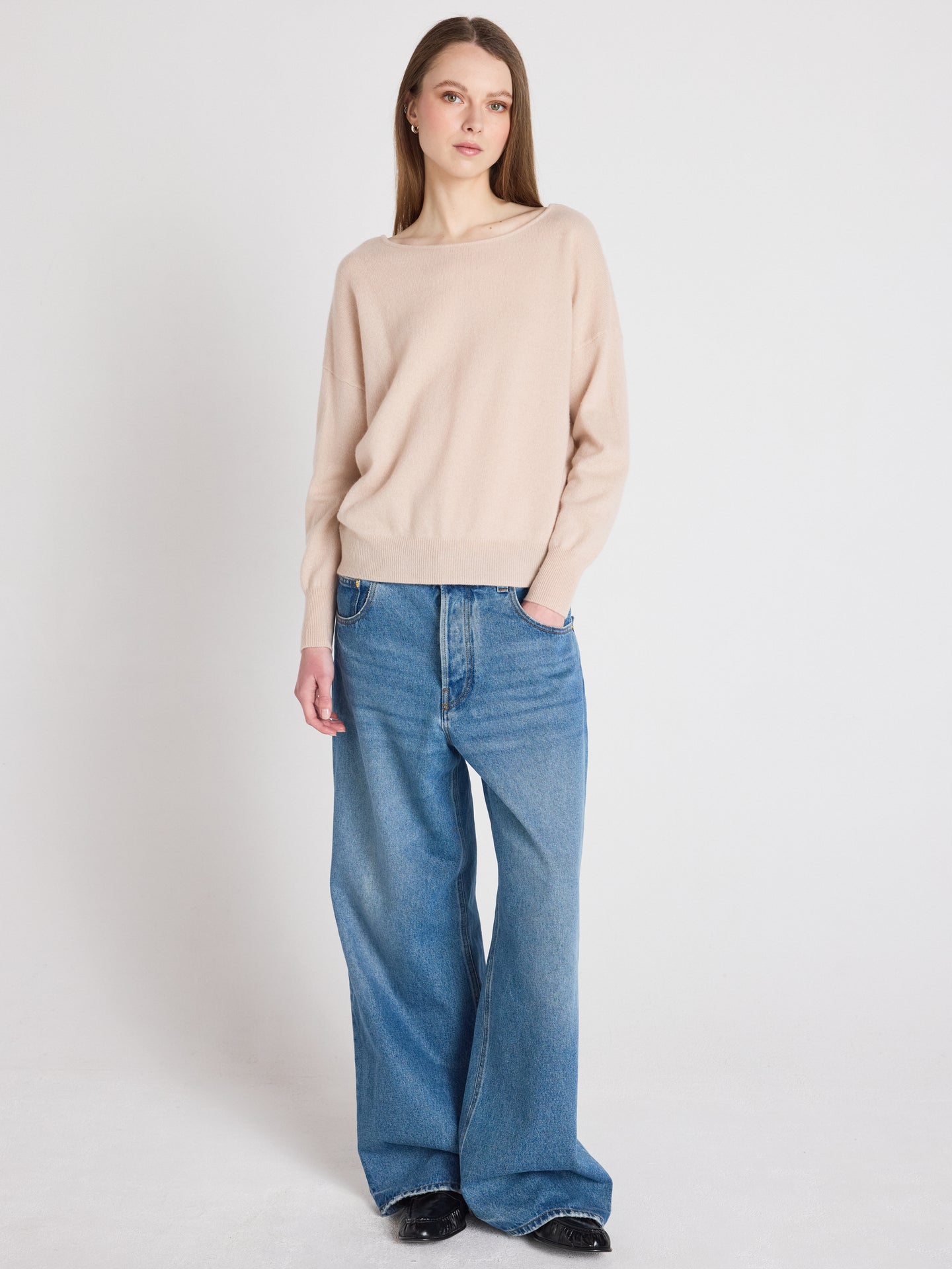 ivy sweater - cashmere - shell