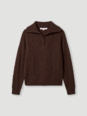 Augustine jumper - Cashmere wool - brownie