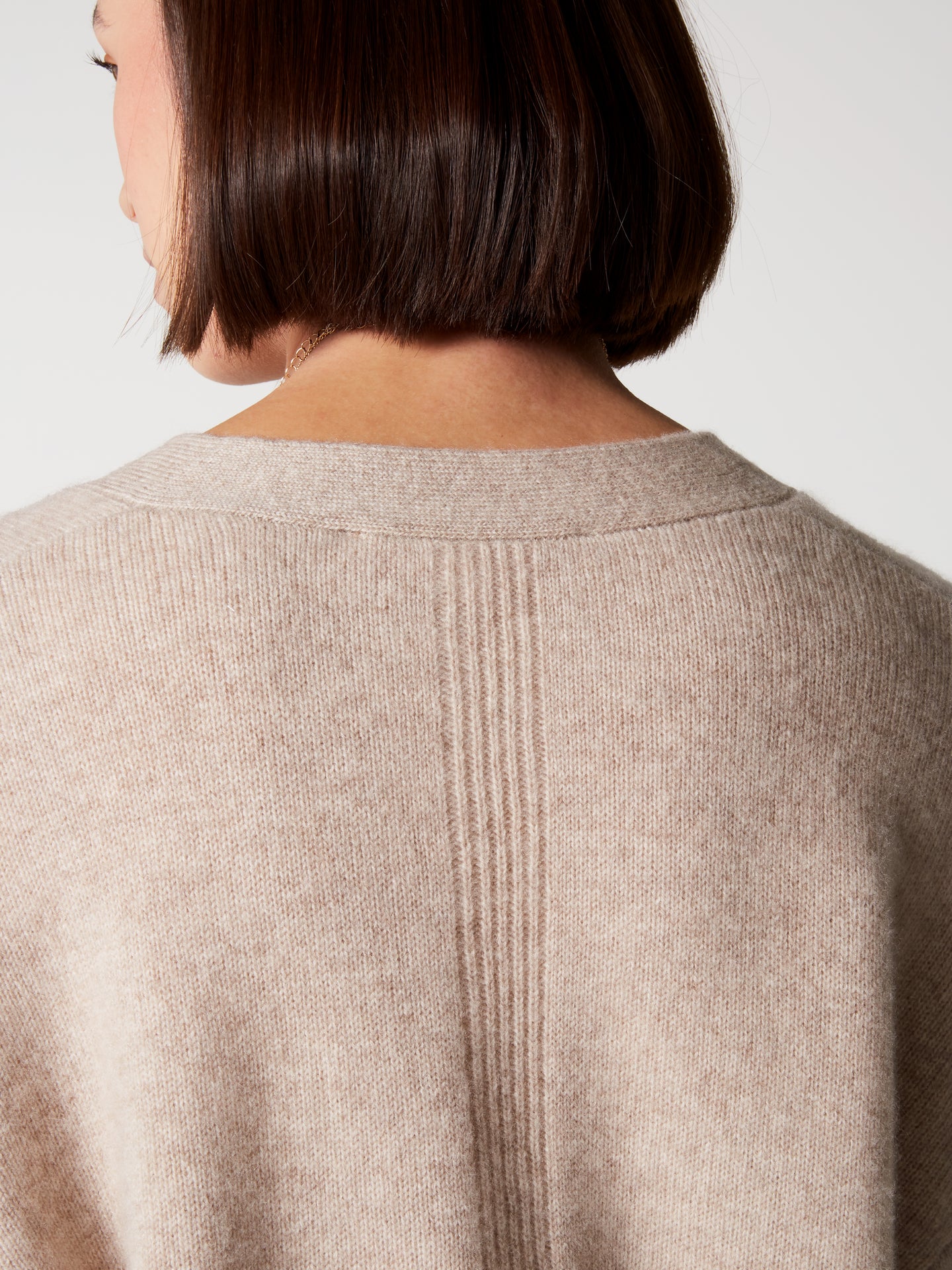 cardigan josephine - Cachemire épais - oat