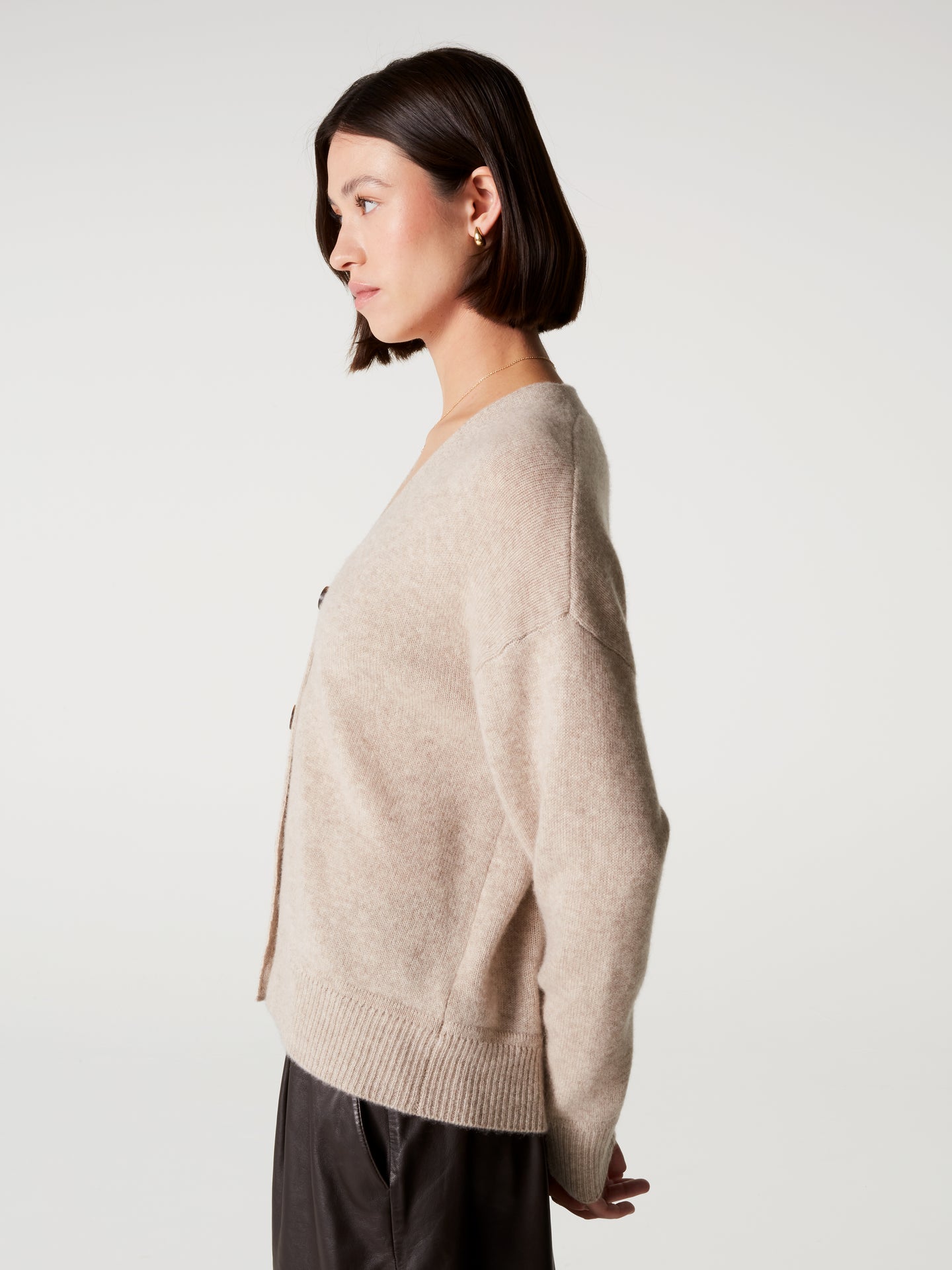 cardigan josephine - Cachemire épais - oat